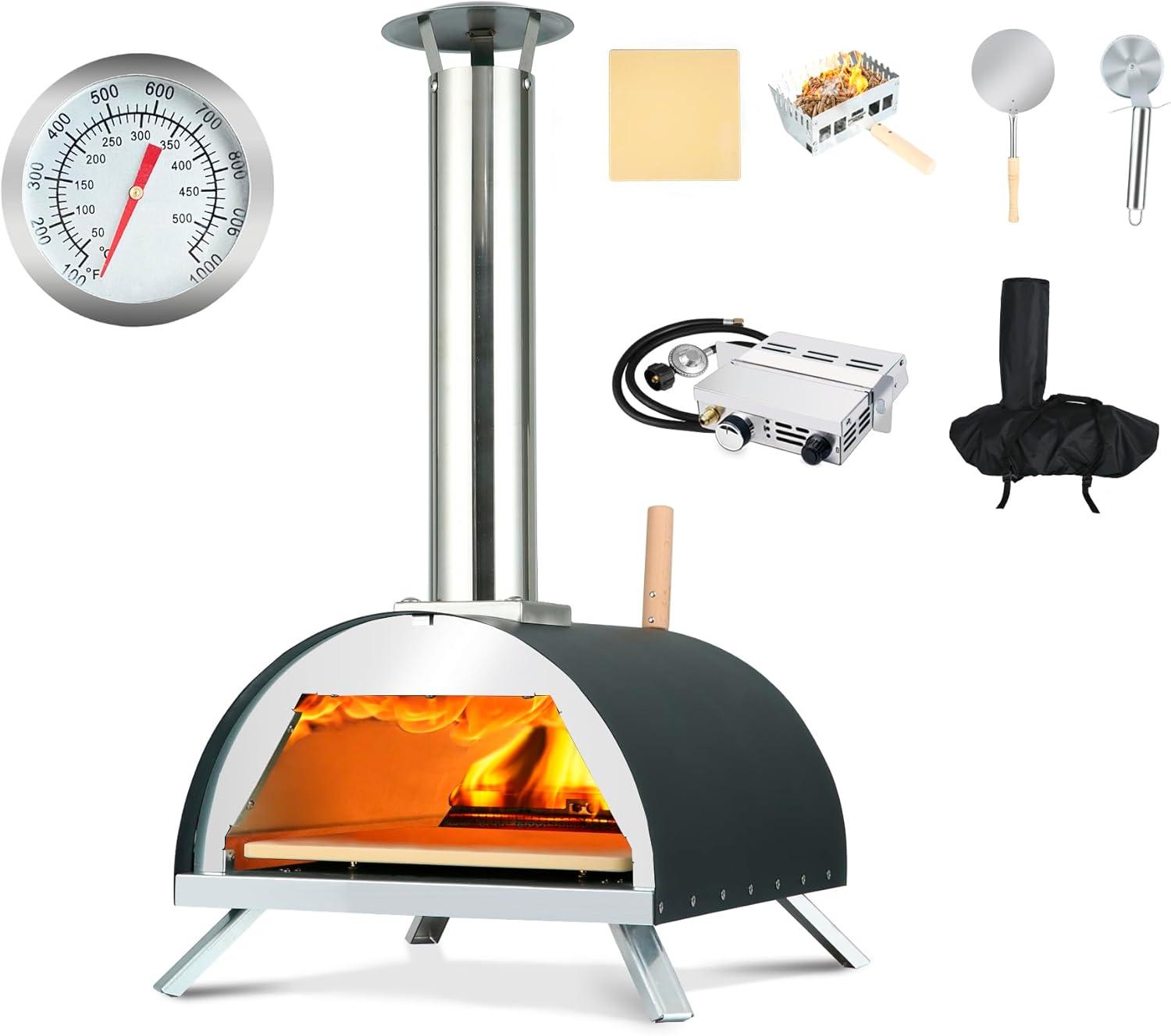 Helando Dr13 Pizza Oven Showdown: Gas Meets Wood tested Perfect for Outdoor Use…