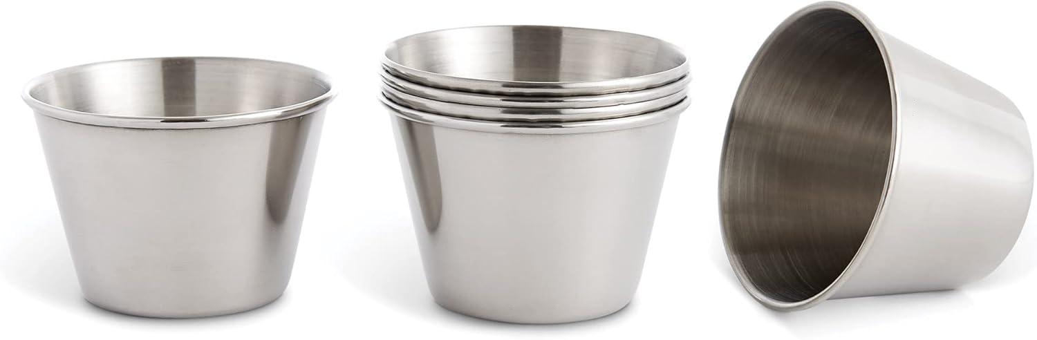 Compare Maine Seafood Sauce Cups: Tested Stainless Steel Set of 6, 2-Oz... Perfect for Trendy Dining Tables