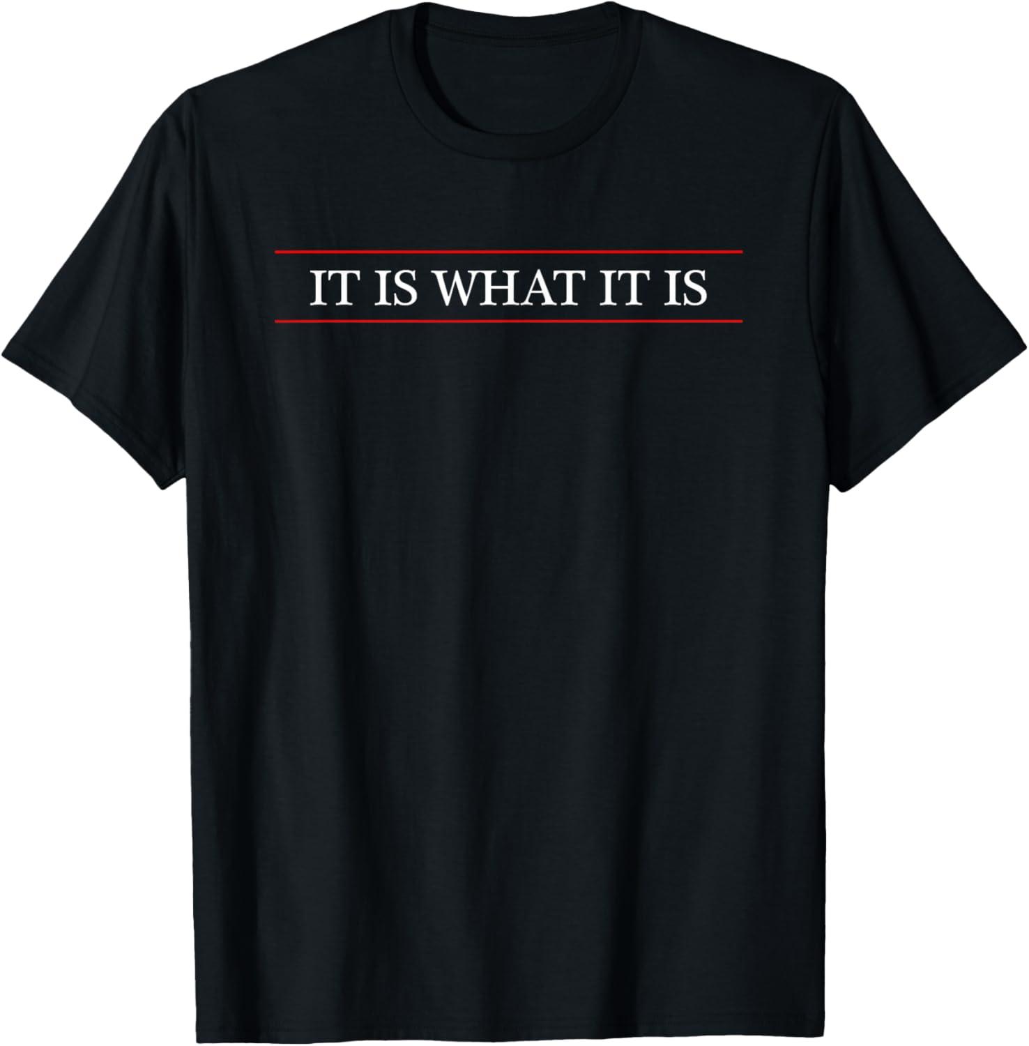 Funny T-Shirt Showdown: Tested Phrases For Real Impact On Trendy Apparel... IT IS WHAT IT IS Wins