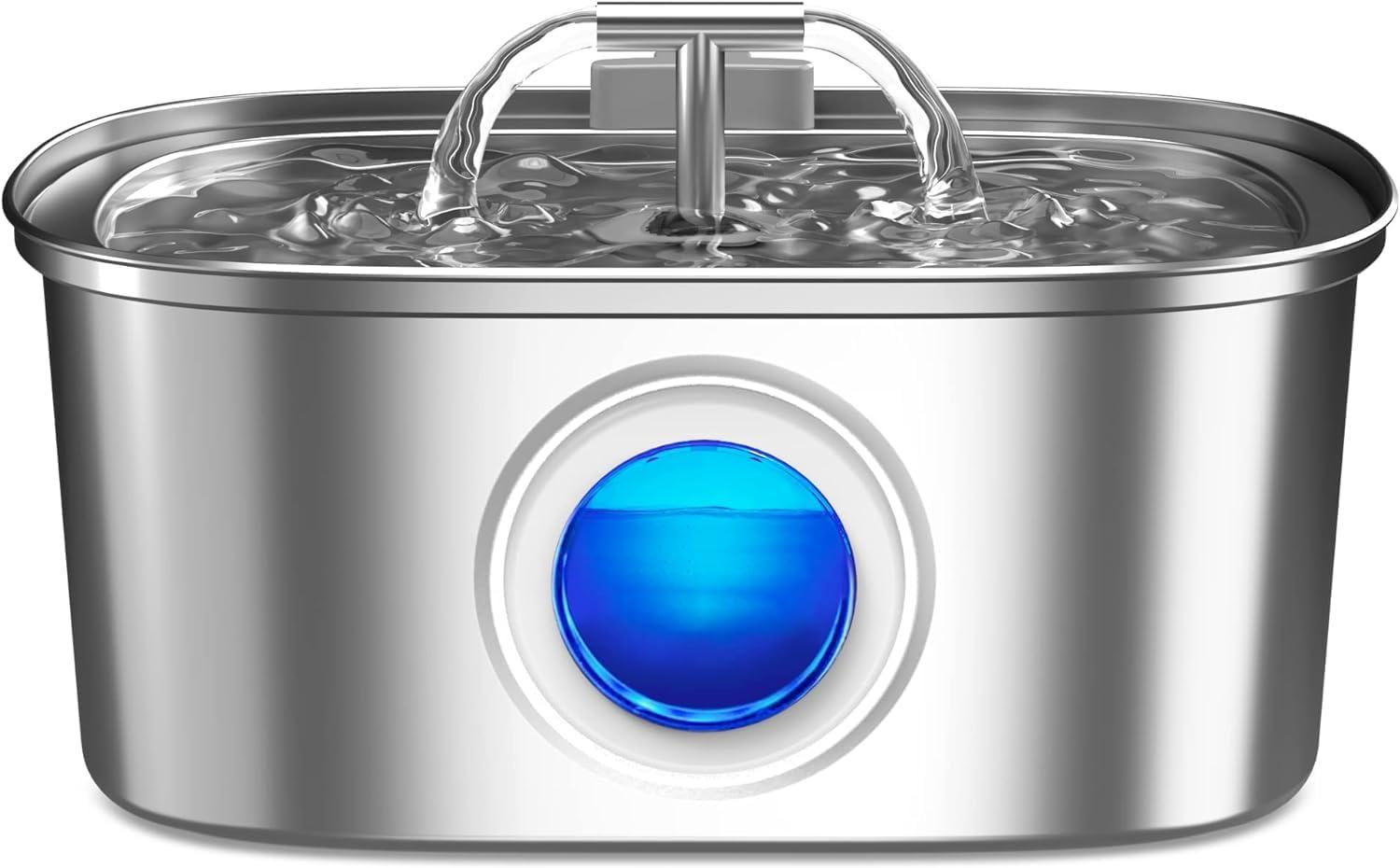 Showdown: 108oz Capacity vs. Water Level Window in Pet Fountain Tested for Cat Hygiene