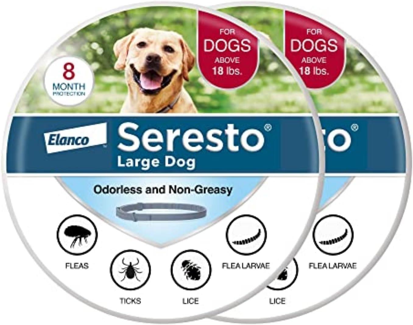 Compares Seresto Large Dog Vet-Recommended Flea & Tick... 2-Pack for Long-Term Protection (Safety Focus)