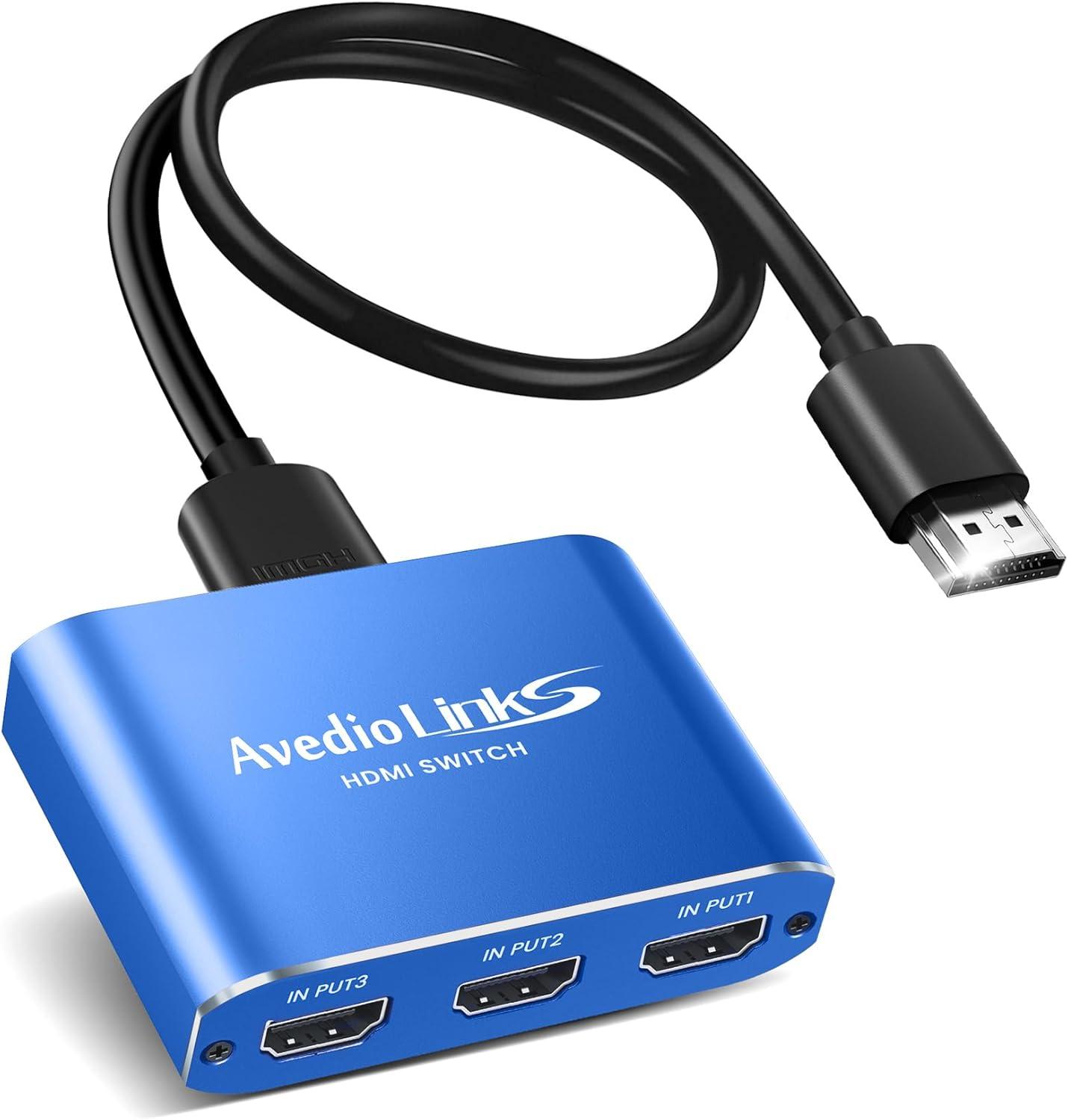 HDMI Switch Tested: 3 Inputs 1 Output, No Lag 4K Streaming
