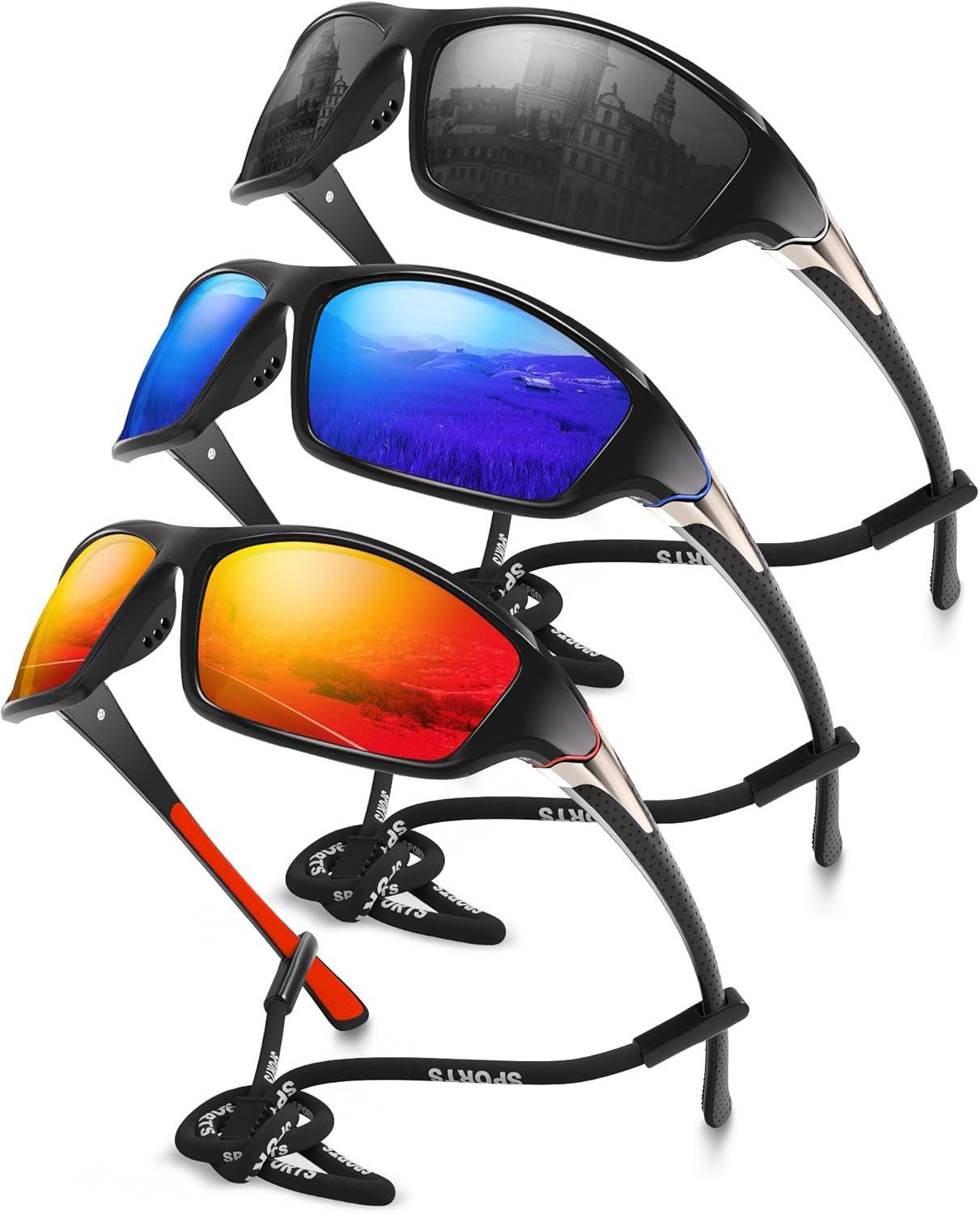 3-Pack Polarized vs Wrap-Around UV400: Sports Sunglasses Tested for Cycling, Fishing, Driving