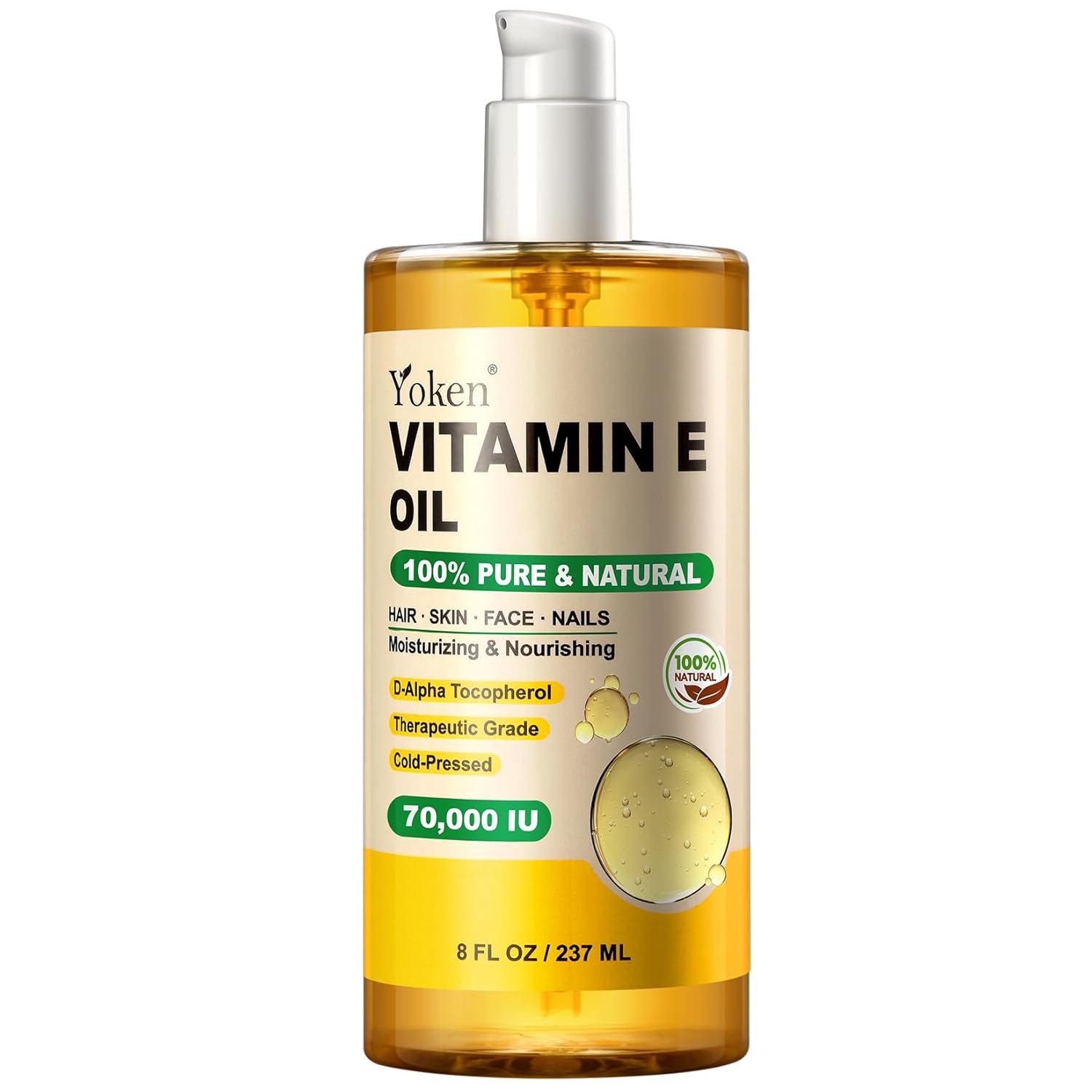 Vitamin E Oil 8 Fl Oz vs. Cold-Pressed Scalp & Skin Care Tested