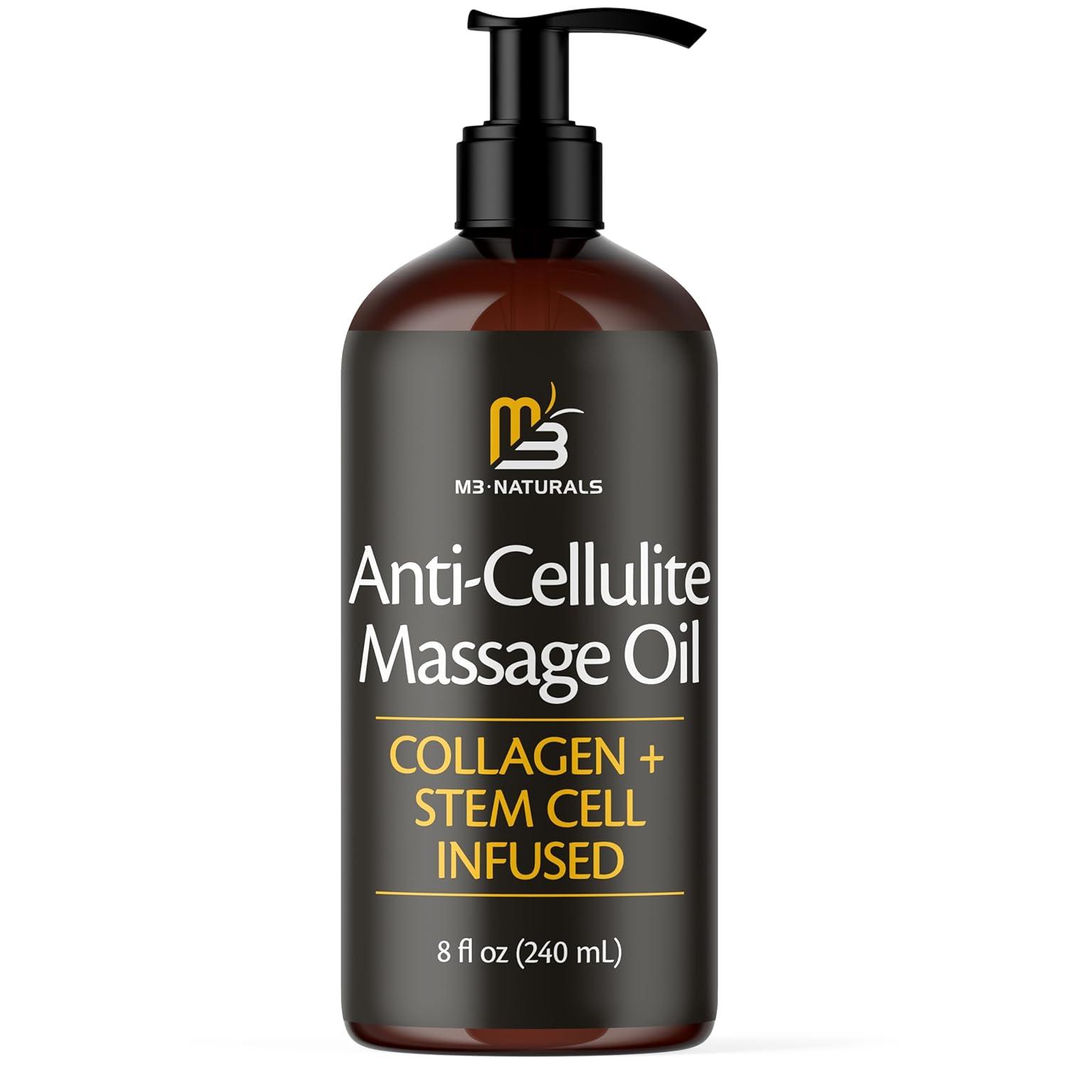 M3 Naturals' 8oz Anti Cellulite Oil Showdown: Collagen vs. Natural Aromas... Tested Benefits