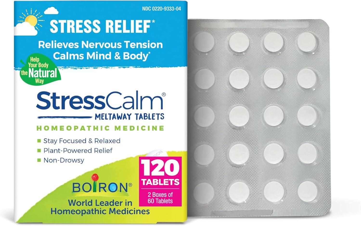 Boiron StressCalm Tablets: 120-Count Pack Tested for Stress Relief... (Seasonal Stress?)