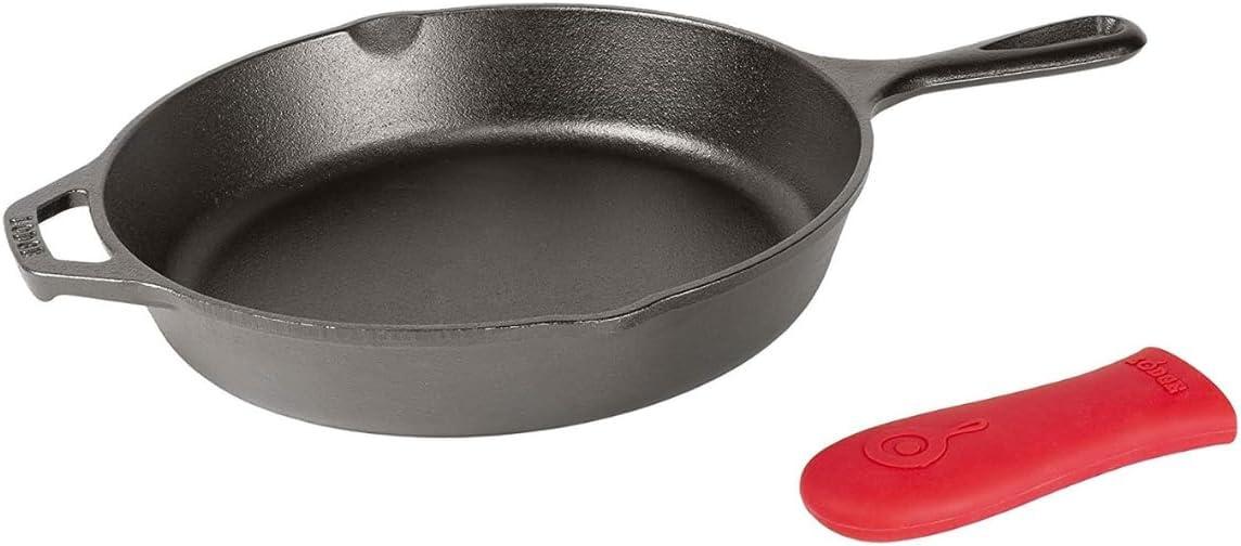 Cast Iron Skillet (Pre-Seasoned) vs Red Silicone Handle: Surprising Durability Tested for Campfire Use