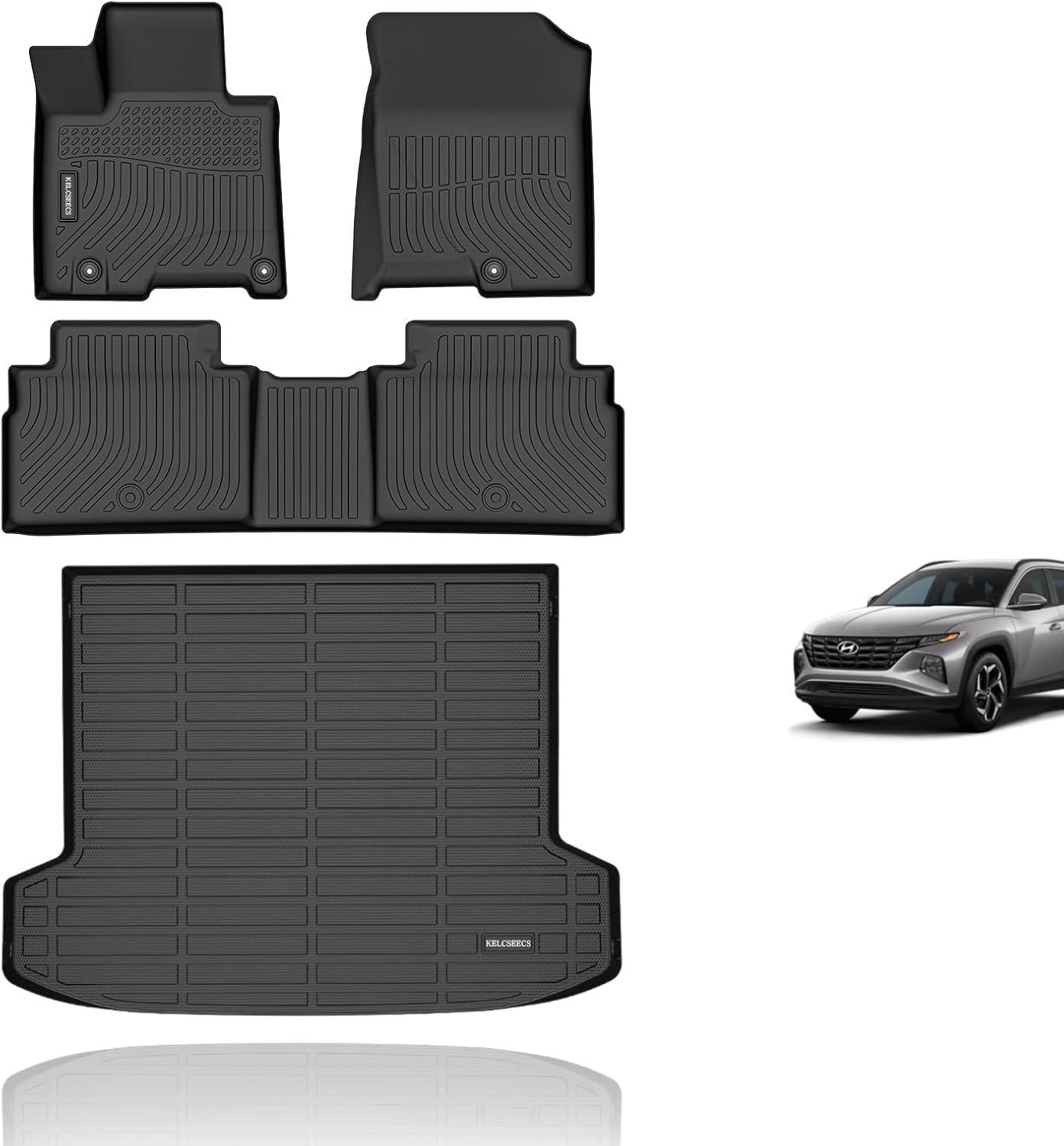 KELCSEECS Floor Mats & Cargo Liners Tested: All Weather vs. Custom Fit (2025-2022 Tucson PHEV)