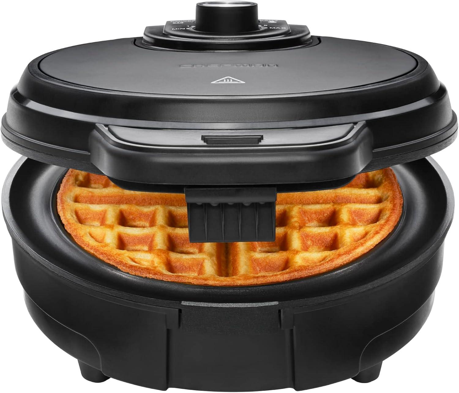 Chefman Waffle Maker Showdown: 7 Crunch, Moat, Nonstick for 6-Inch Waffles