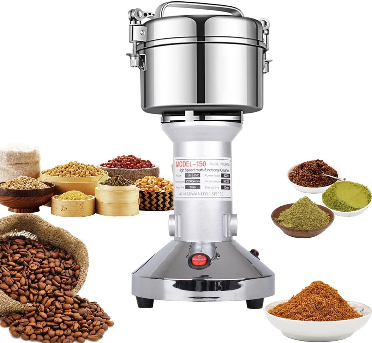 Grain Mill Showdown: 150g, High-Speed, Stainless Steel - Tested for Quiet, Efficient Prep