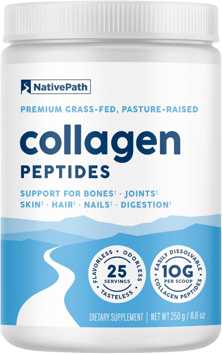 NativePath Collagen Peptides Showdown: Type 1&3 Hydrolyzed Tested for Skin, Hair, Nails
