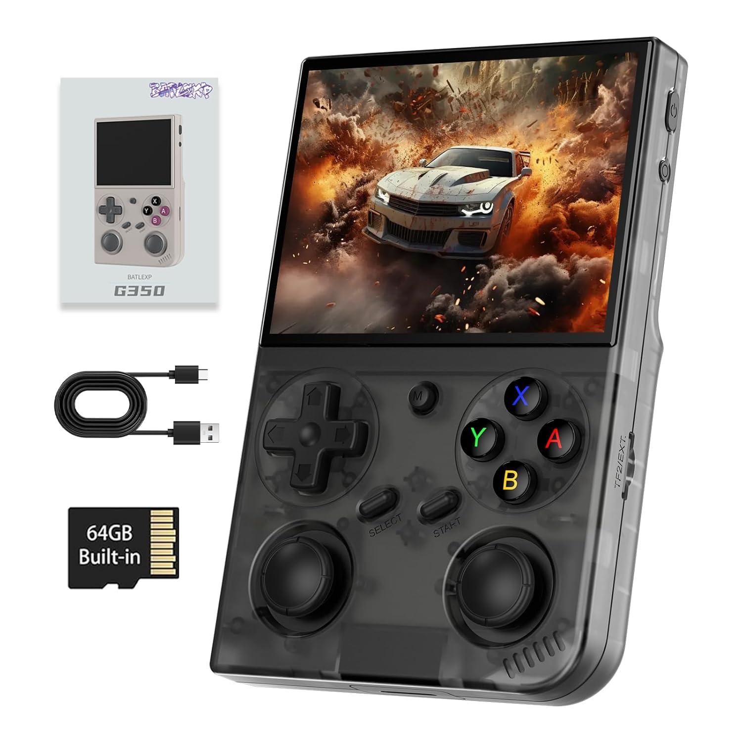 Retro Game Console Showdown: 64G TF, 20+ Emulators, 3200mAh Battery-Surprising Nostalgia Boost (tested for 20h)