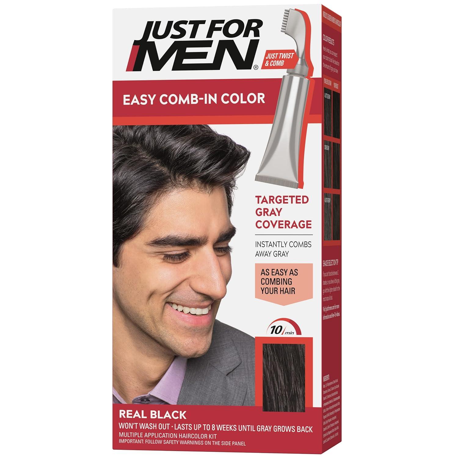 Just For Men's No-Mix Hair Color: 8-Week Gray-Free Secret Tested