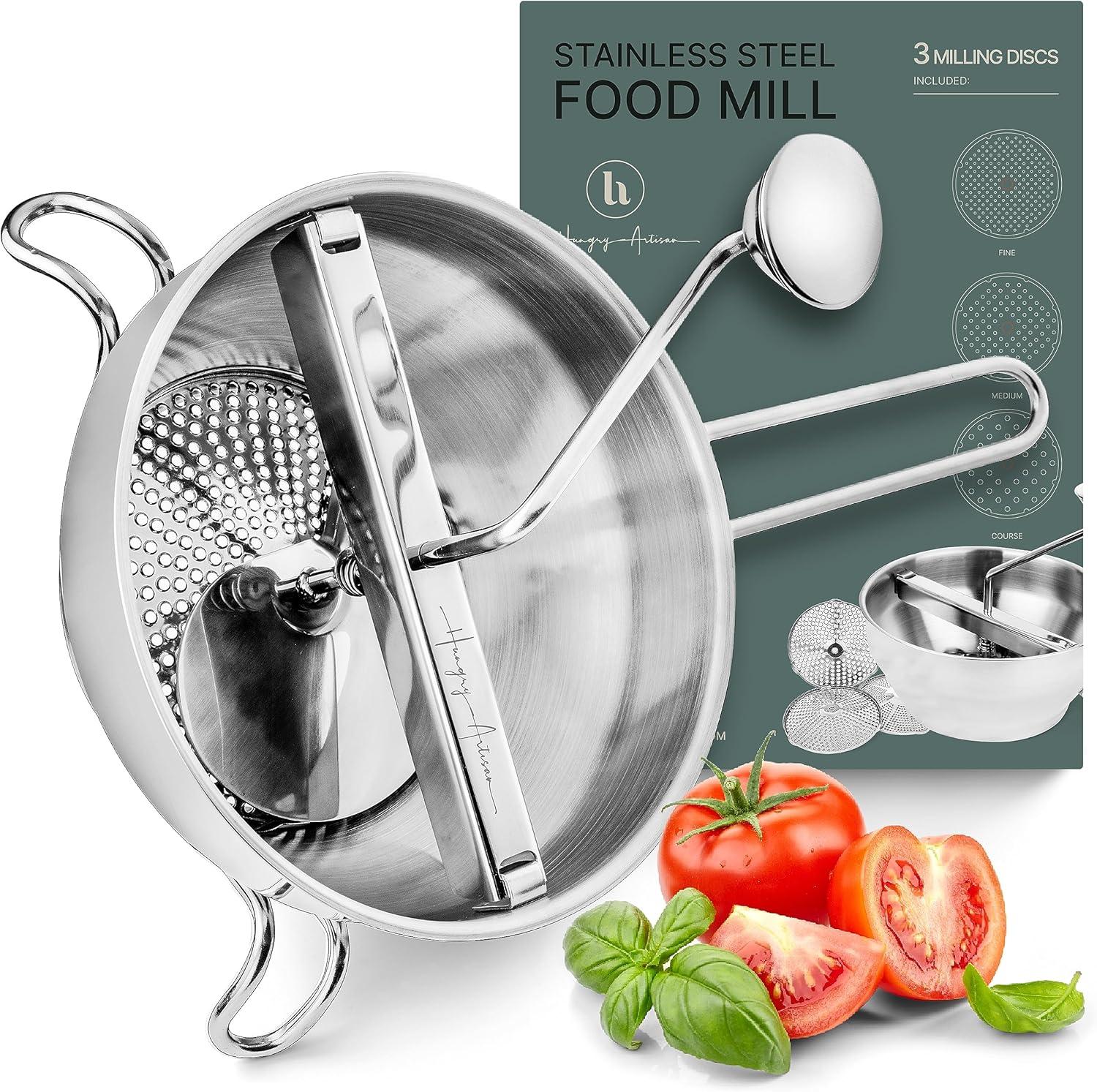 Stainless Steel Food Mill: 3 Discs Tested vs Rotary for Baby Food