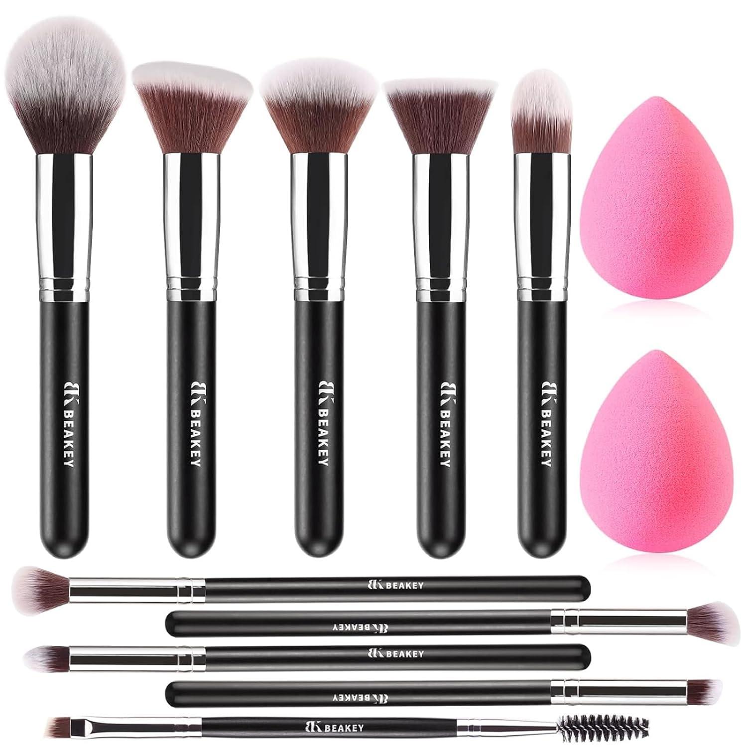 BEAKEY Brushes Set vs Beauty Paper Case: 2 Blender Sponges… vs Eco-Friendly Storage for Makeup Tools Showdown