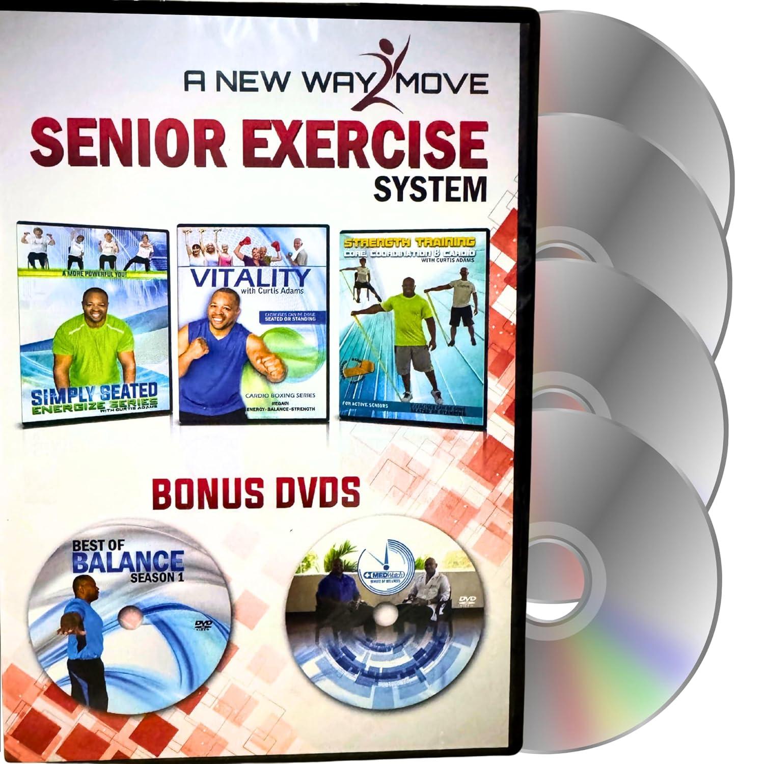 Premium Senior Exercise DVD Showdown: 5 DVDs, Standing & Seated