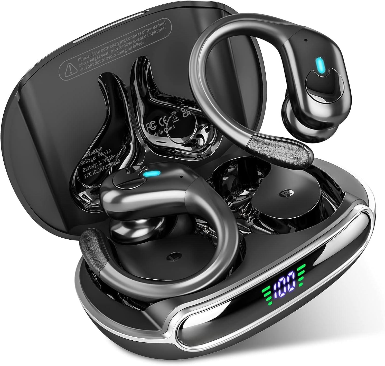 Bluetooth Headphones 5.3 HiFi... vs. Basic: 80H Battery & LED Display, Surprising 2025 Waterproof Test