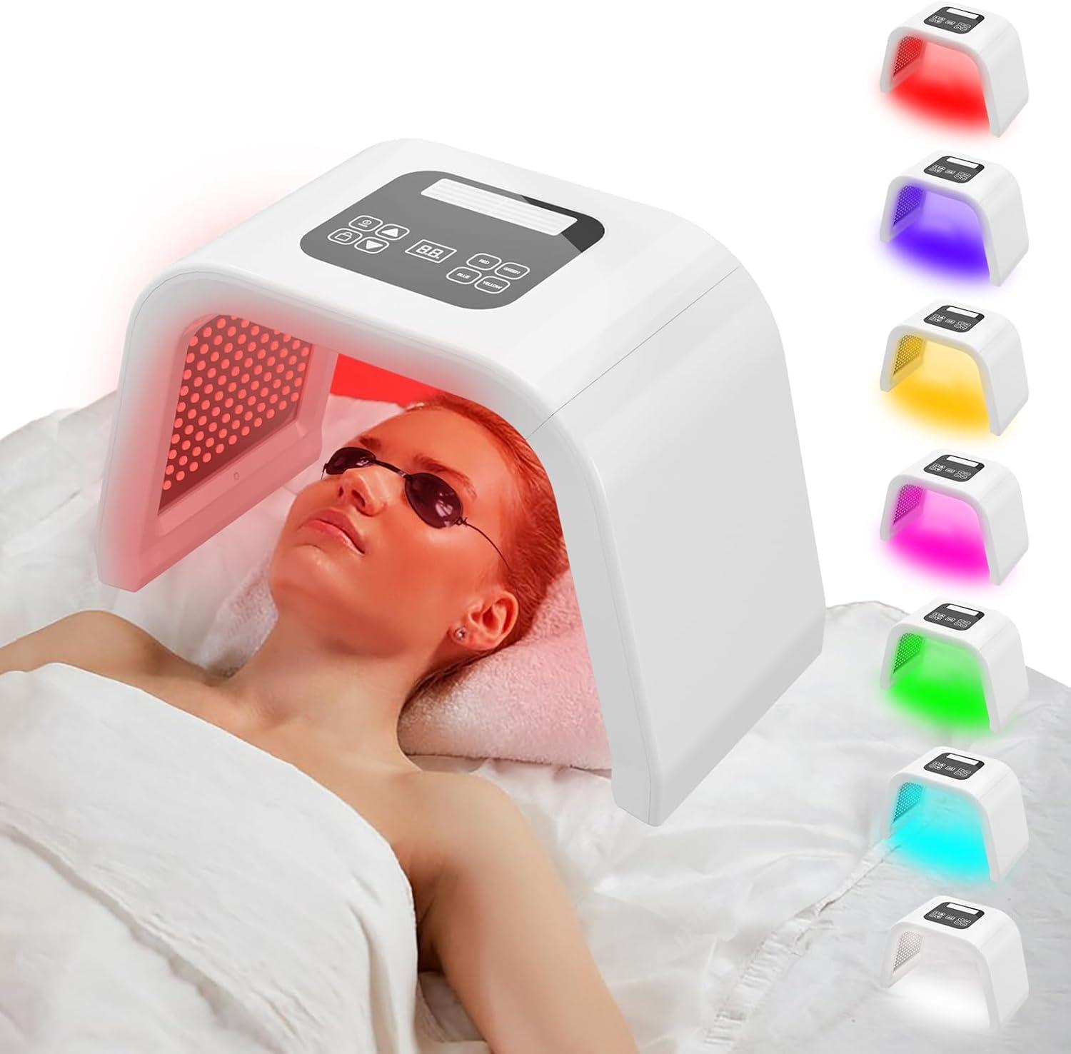 Portable RED LIGHT THERAPY Mask - tested Skin Care...Travel Easy!