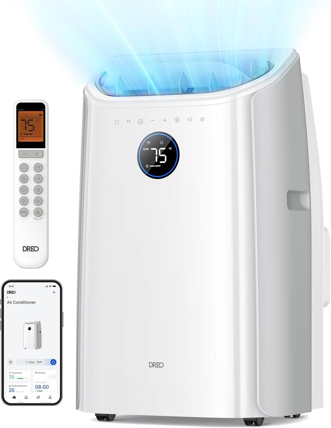 Compare Dreo AC515S: Surprising Quiet 46dB, APP, dehumidifier... Smart Bedroom Air Conditioner tested