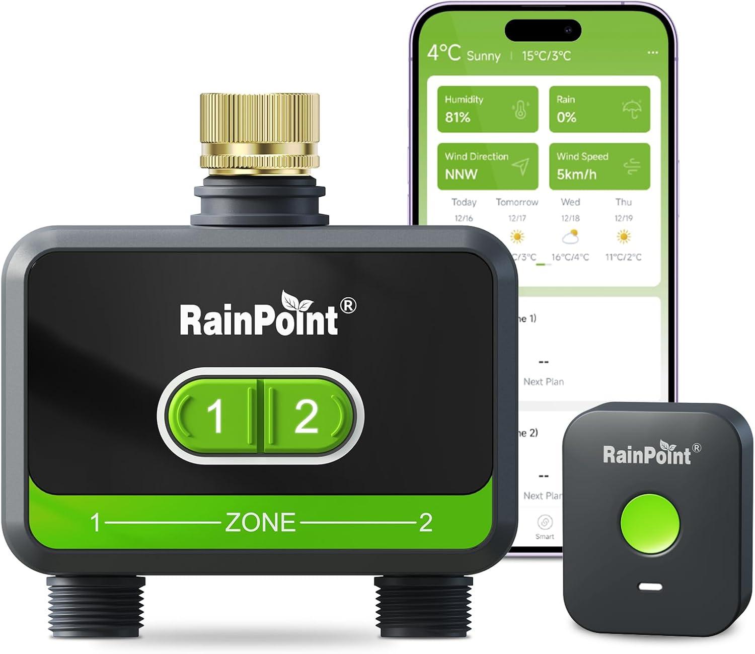 Smart 2-Zone WiFi Water Timer Compared: Brass Hose Timer for Lawns… Perfect for Seasonal Use