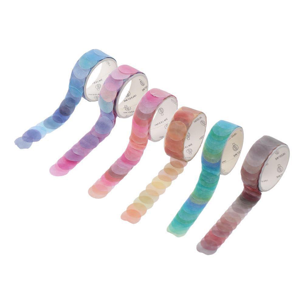 6Pcs Washi Tape Fruits vs. Stickers: Colorful Macarons Showcase Tested Creativity