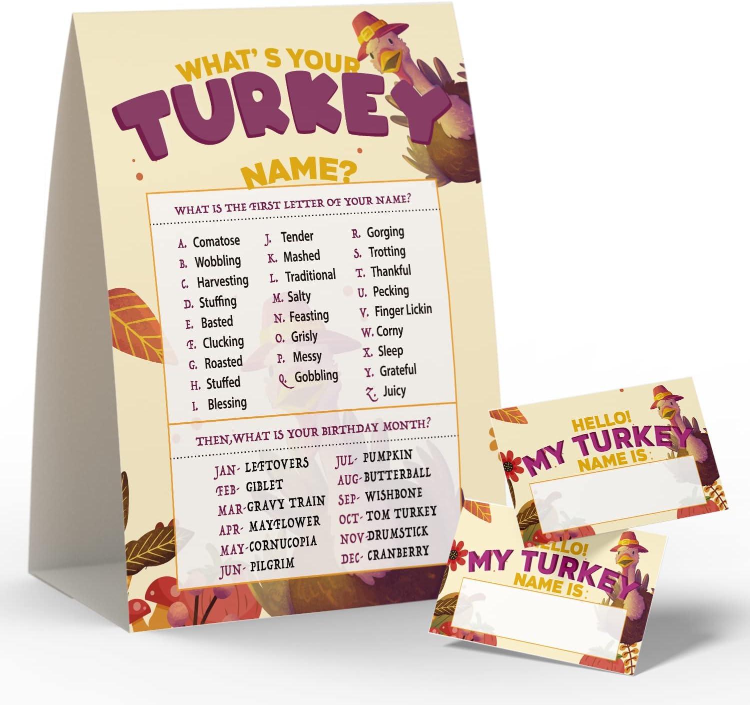 Compared Games: Turkey Names, Birthday Fun, Baby Wins... Tested This Season!