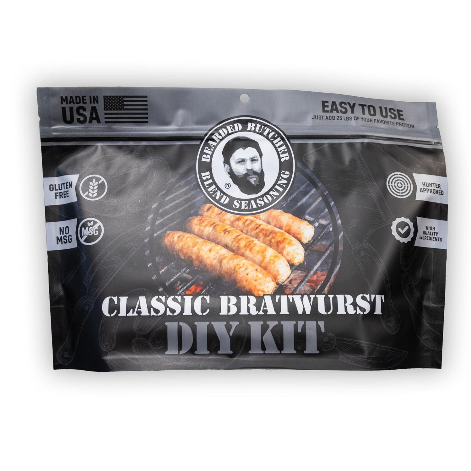 Bearded Butcher DIY Brat Kit: Tested seasonal insight for over 25 lbs… perfect for homemade fun!