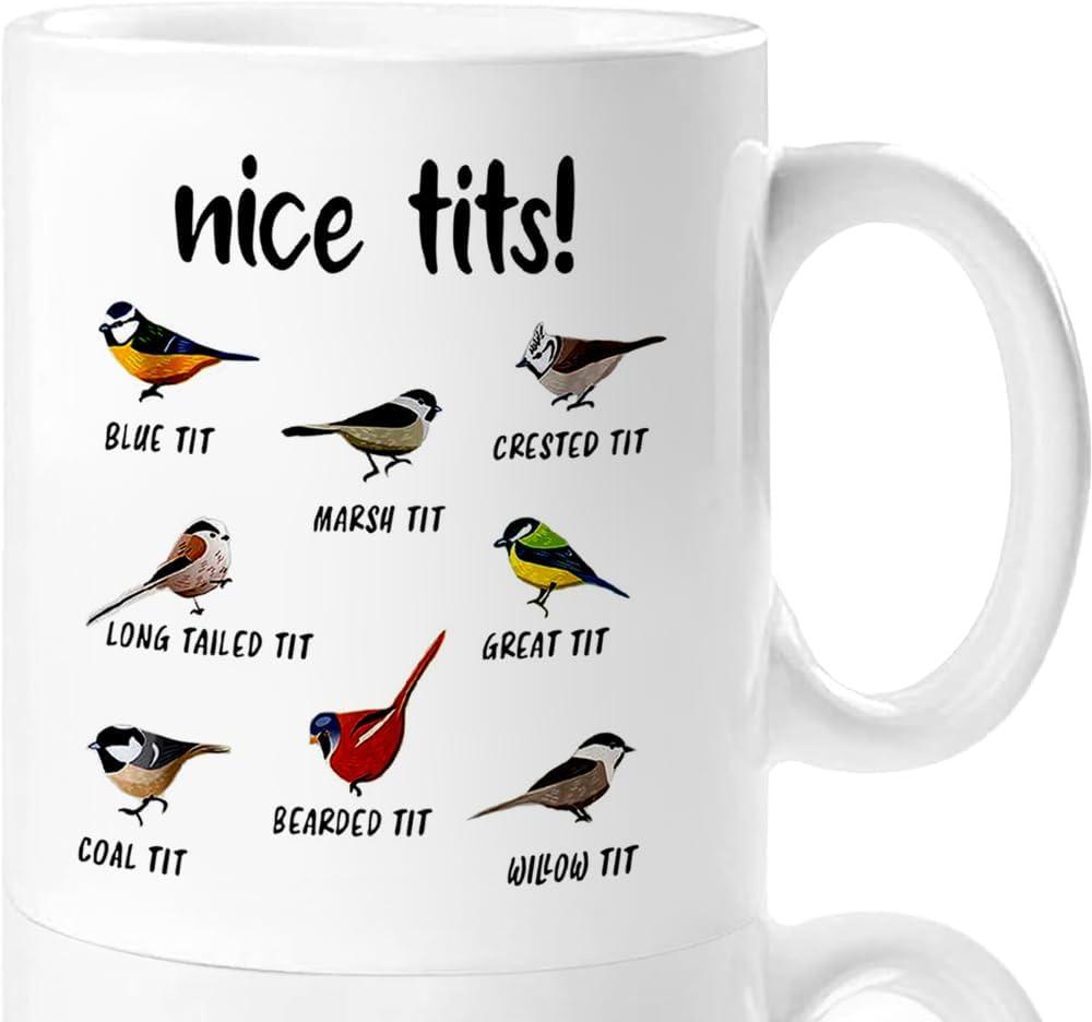 Funny Bird Mug Showdown: Tested Jigfoxy vs. Nice Tits, Pick Your Perfect Gift