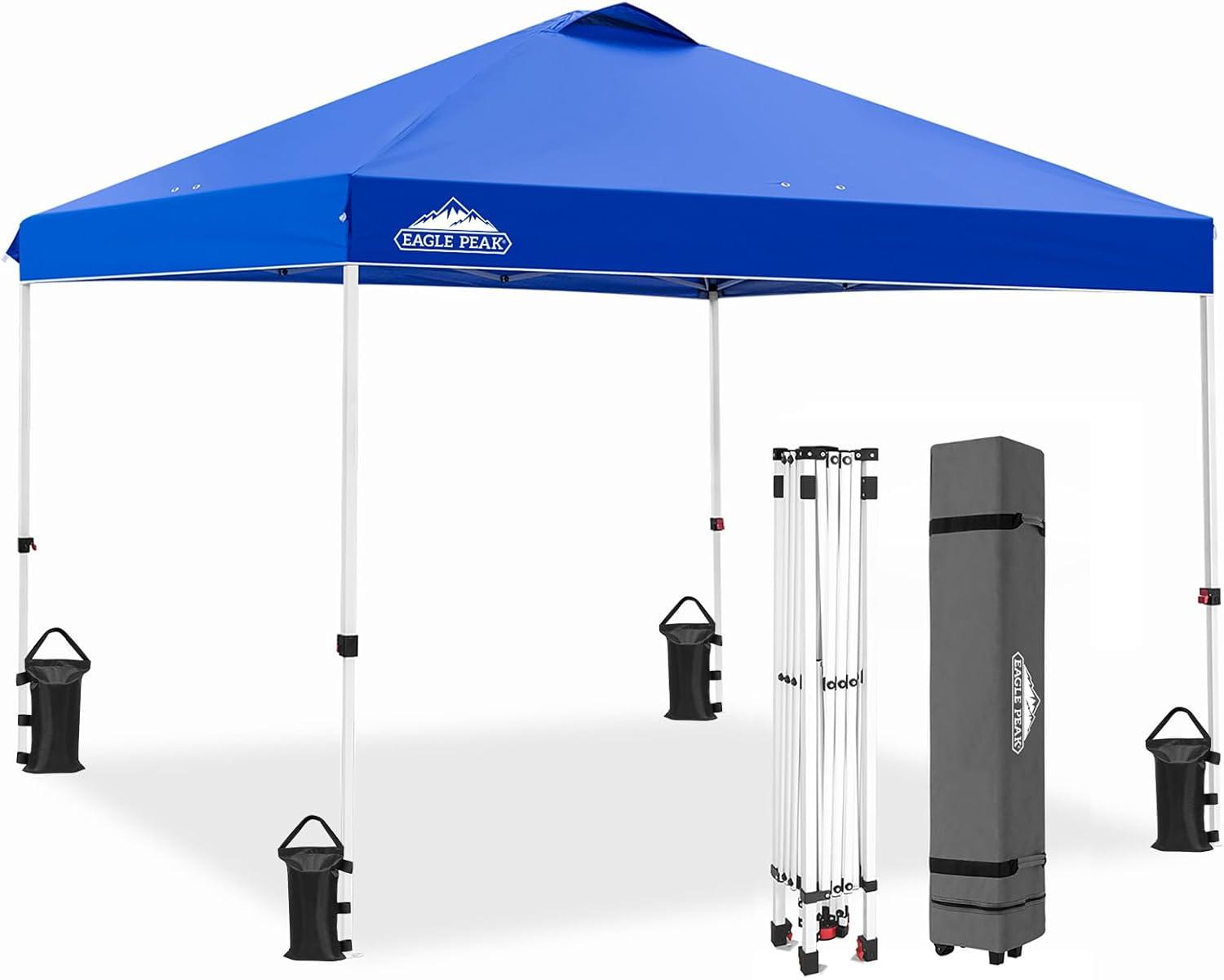 EAGLE PEAK Tent vs Competitor: Tested Blue Pop-Up (WheeledBag… 100SqFt) Insight