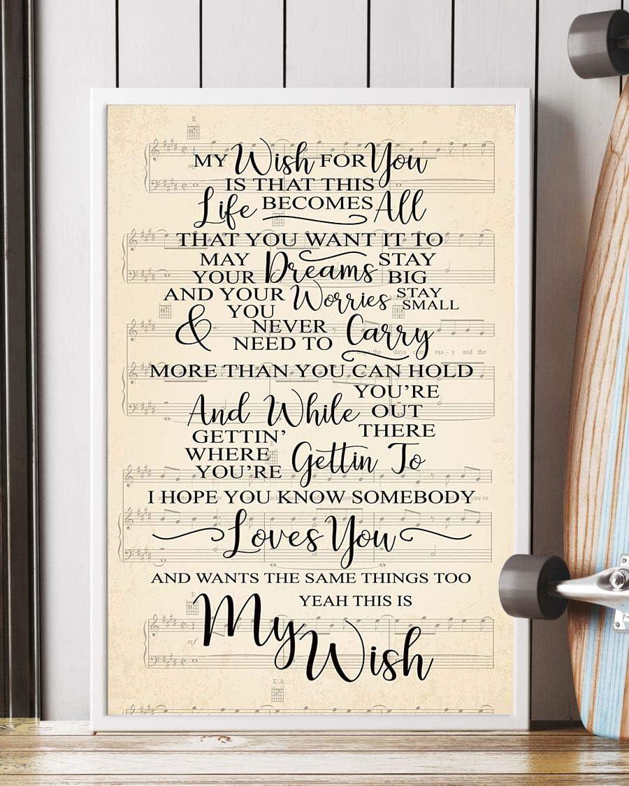 My Wish Lyrics Portrait Print: Tested Versus Trendy Poster Use Case