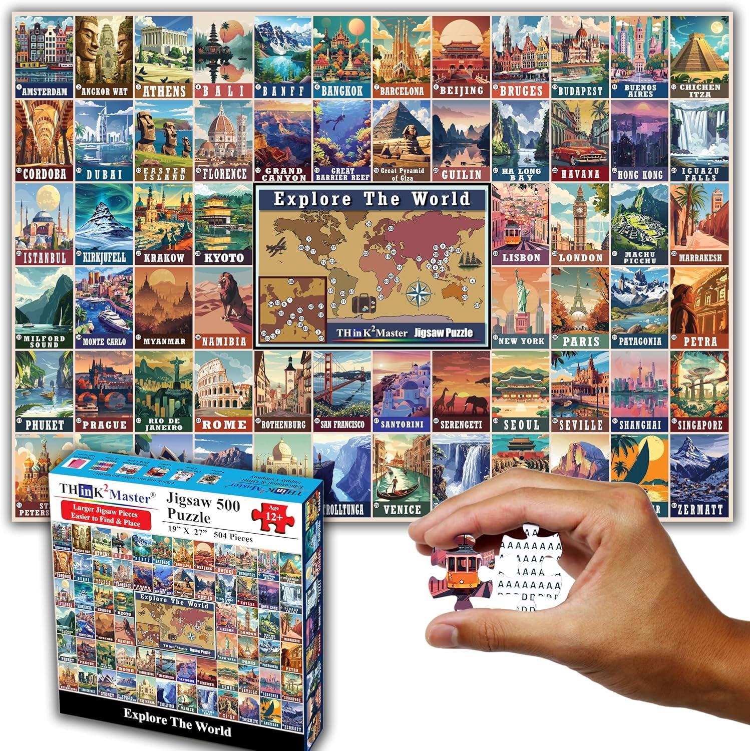 Surprising Travel Insights: Vs. 500-Piece Jigsaw's Rich Art for All