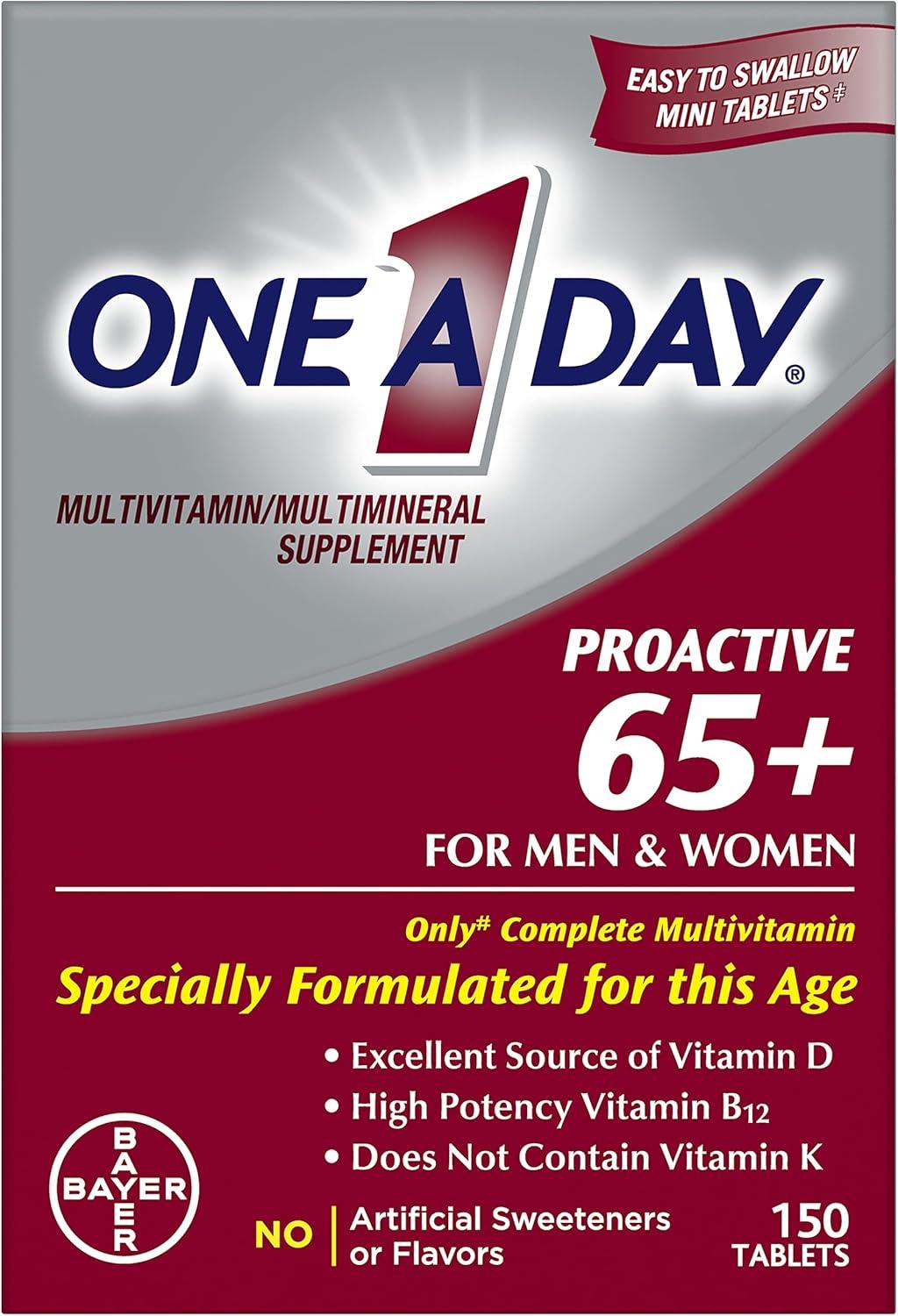 Versus 65+ Vitamins: Zinc Tested, Bone-Focused Daily Capsules...shownstone Bargain