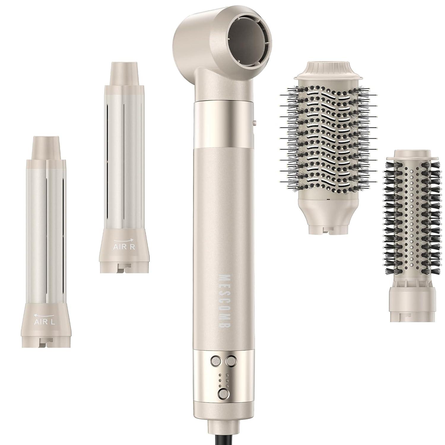 Surprising Efficiency: 5-in-1 Hair Dryer Curls, Volumes, & Styles - No Heat Damage, Tested for Quick Results