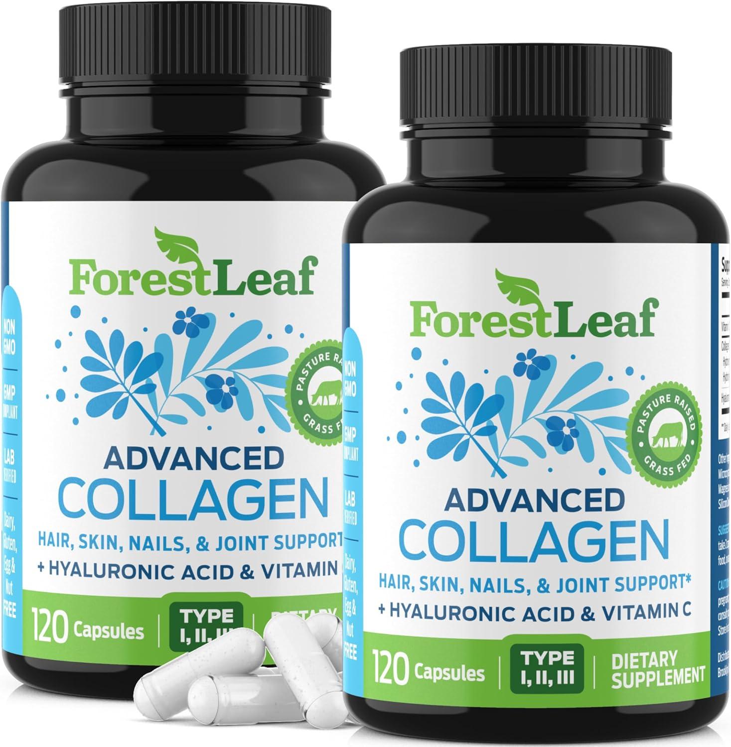 ForestLeaf Collagen Pills with Hyaluronic Acid + Vitamin C Tested vs Hydrolyzed Supplements for Skin's Secret Weapon