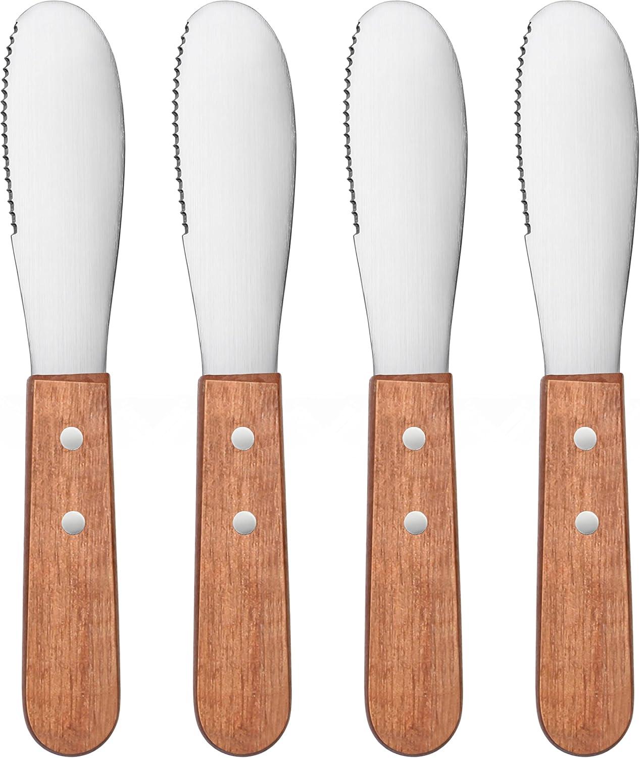 Wooden Handle Butter Spreader Showdown: 7.5-Inch Set of 4 vs. Plastic Alternatives