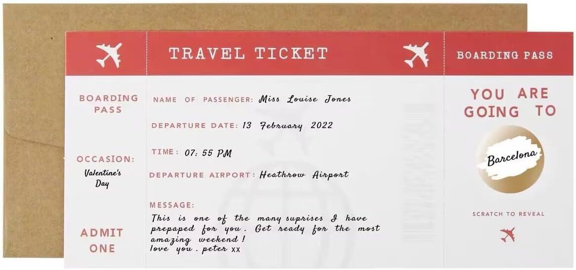 Showdown: Personalized AEROPLANE vs Faux Fake Boarding Pass - Surprising Holiday Gift Use Case
