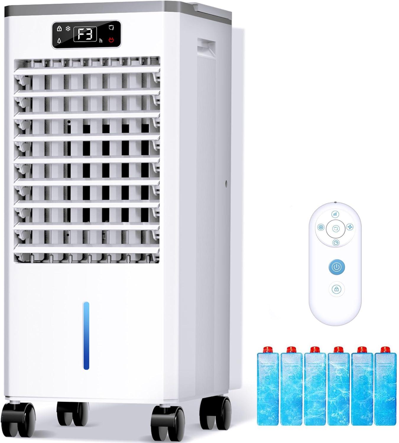 Windowless AC vs Evaporative Cooler: No Hose, 3 Modes, 2-Gal Tank Tested for Eco-Friendly Efficiency