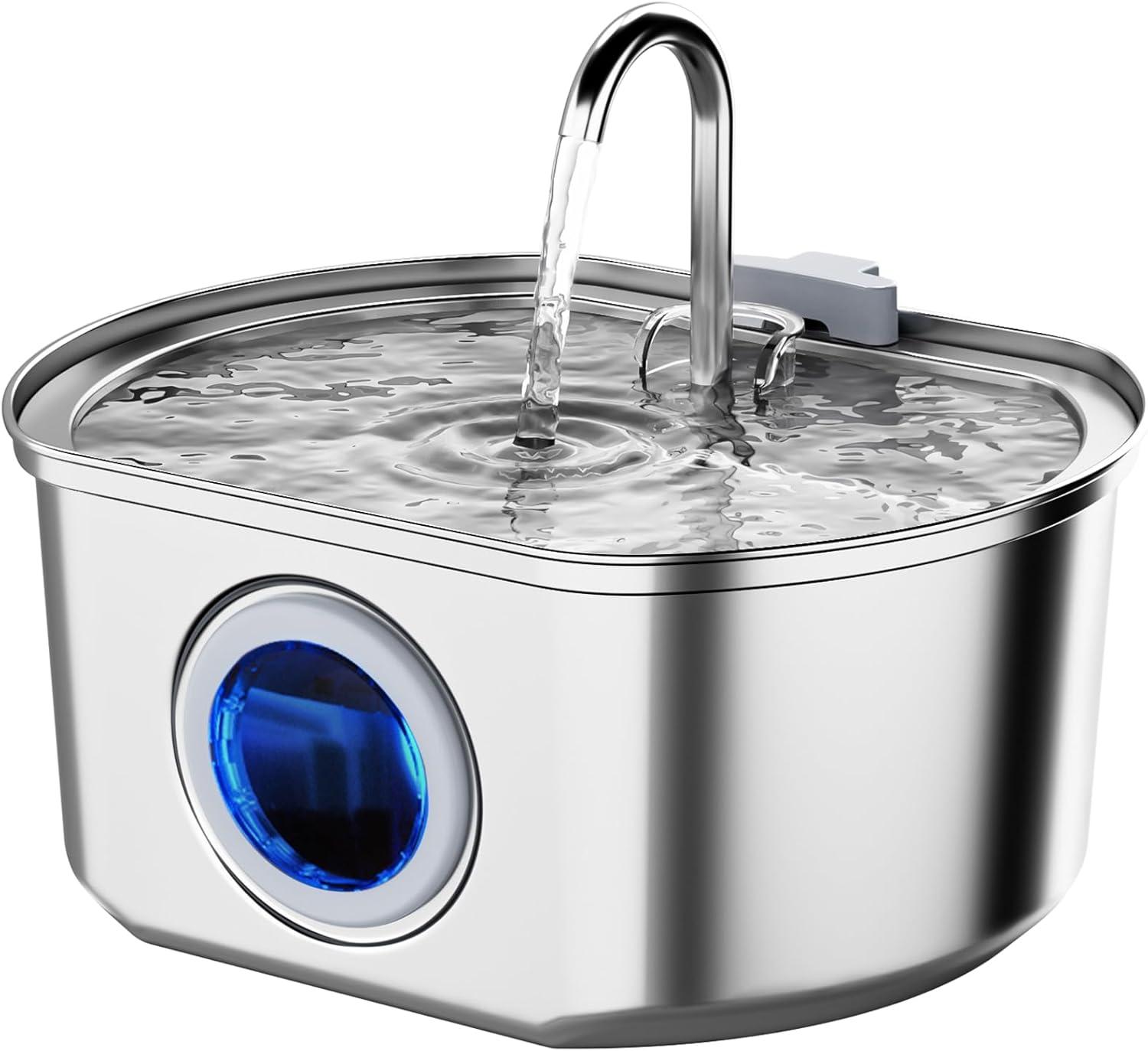 Stainless Steel Cat Fountain Tested: 3.2L Capacity, Water Level Window, And Automatic Dispenser Bowl Versus Your Cat's Lazy Drinking Habits?