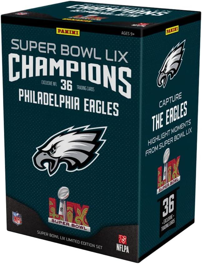 Panini Super Bowl LIX Eagles Cards Versus Patriots: Limited Edition, Authentic Moments, Trading Cards Tested for Football Fans