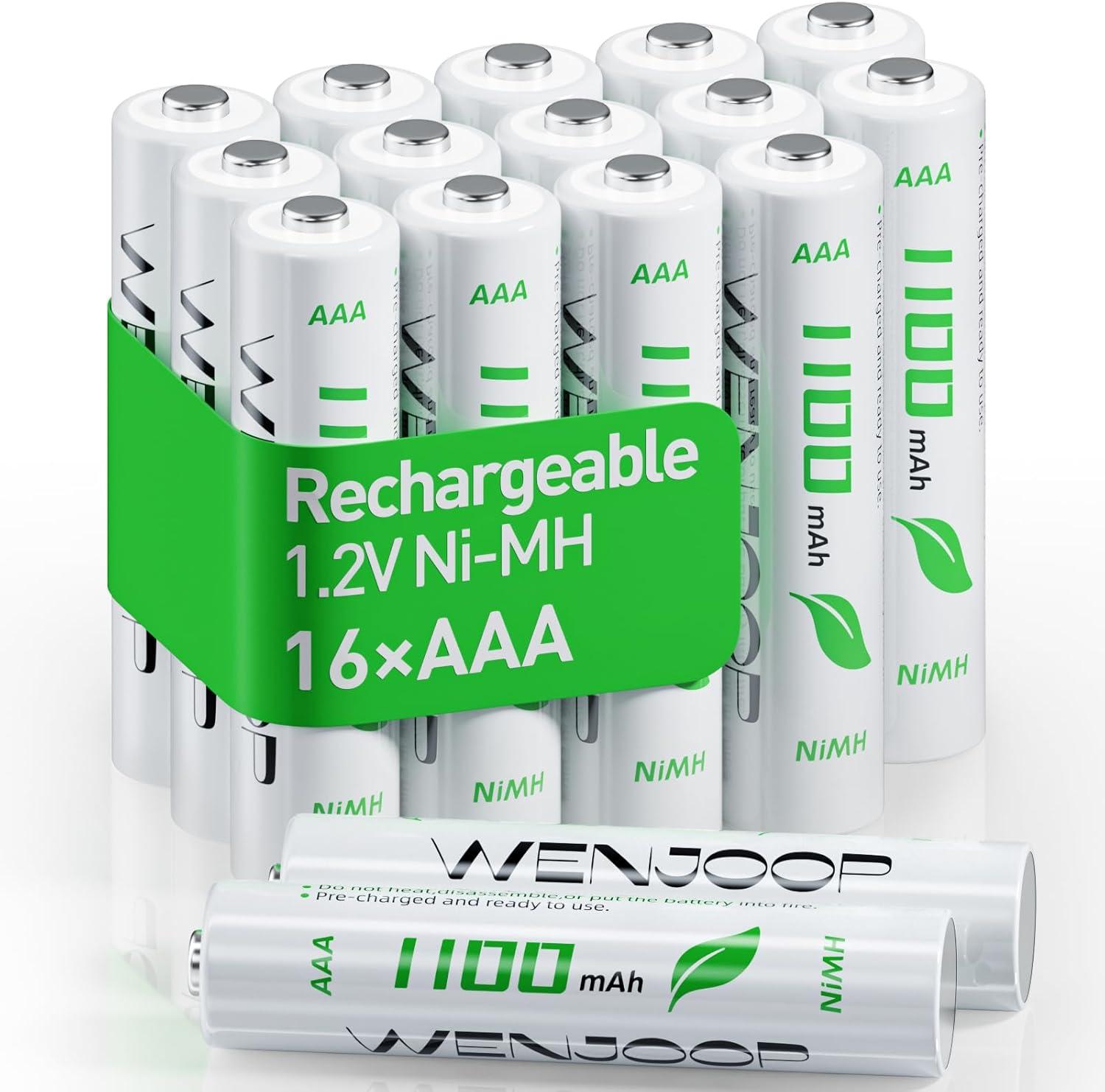 Showdown: 16-Pack vs. Single AAA - Surprising 1100 mAh Efficiency for Eco-Friendly Power