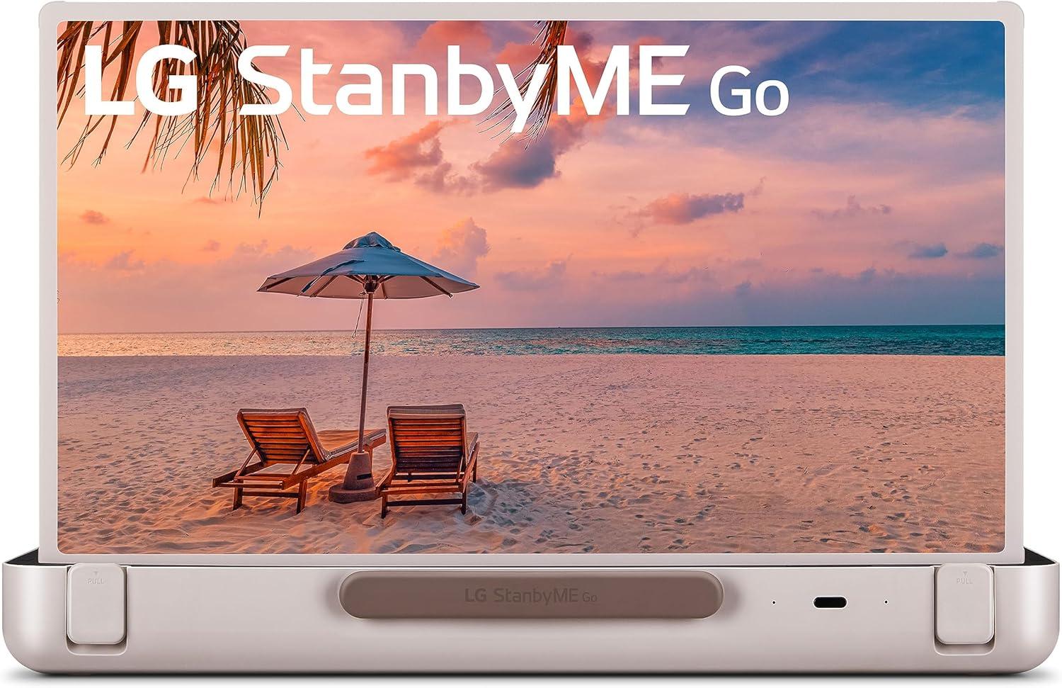 Showdown: LG 27'' Portable Monitor Tested for Work-at-Home Use (Calming Beige)
