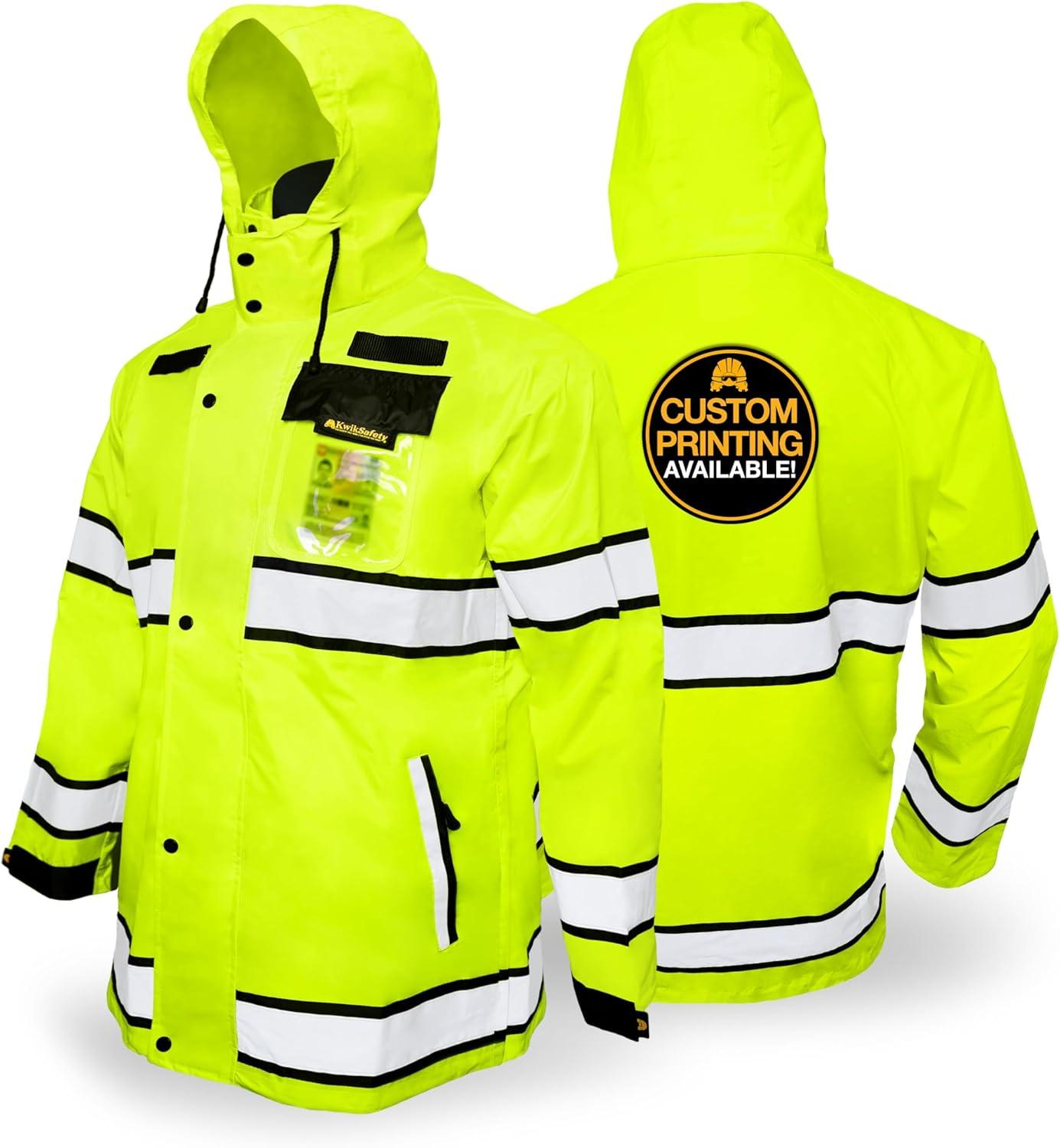KwikSafety Rain Jacket (High Vis) vs. Trench Coat (TORRENT): Tested Workwear