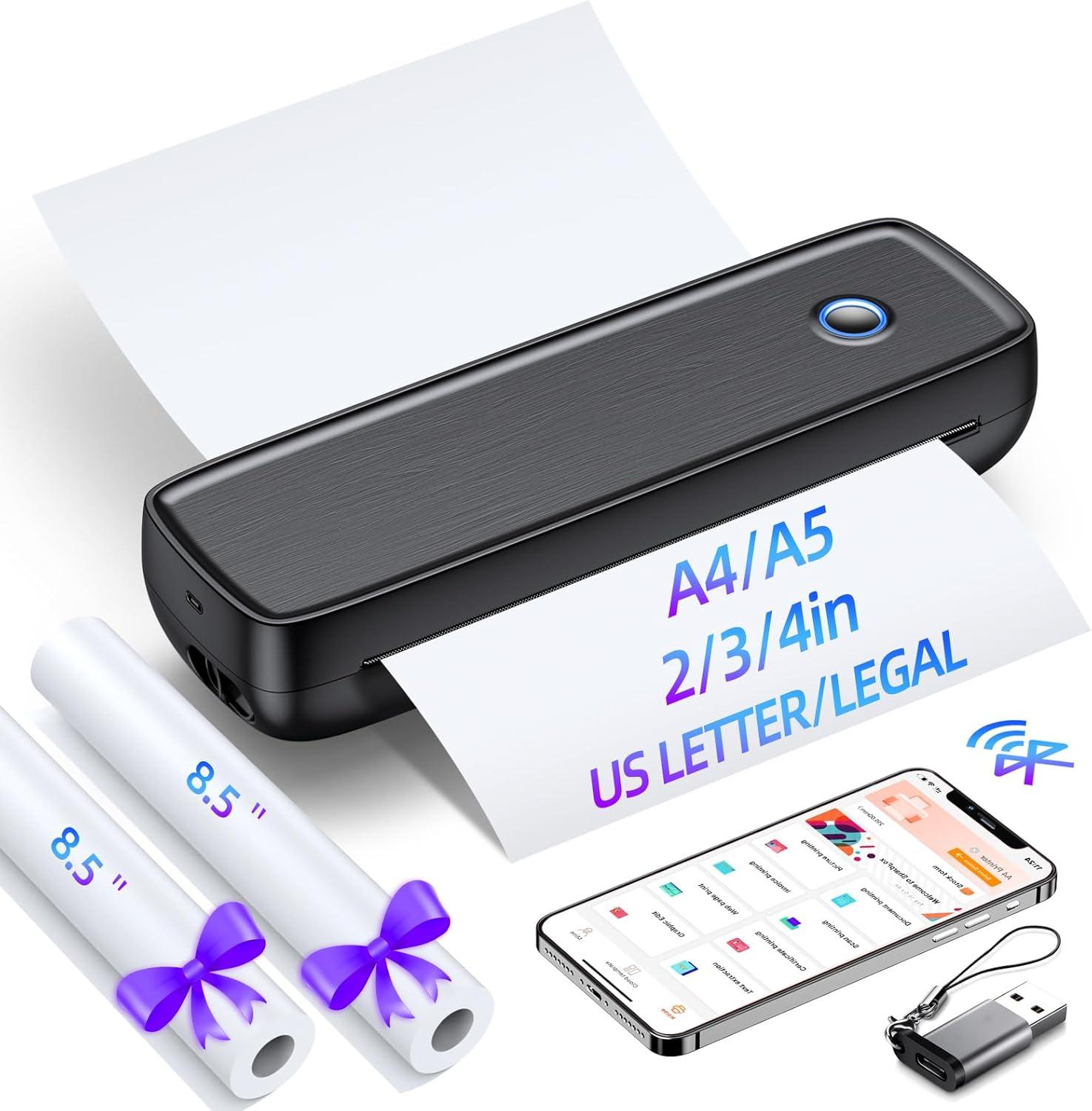 Aixiqee Inkless Travel Printer: 4200mAh Battery & Thermal Tech Tested for On-the-Go Use