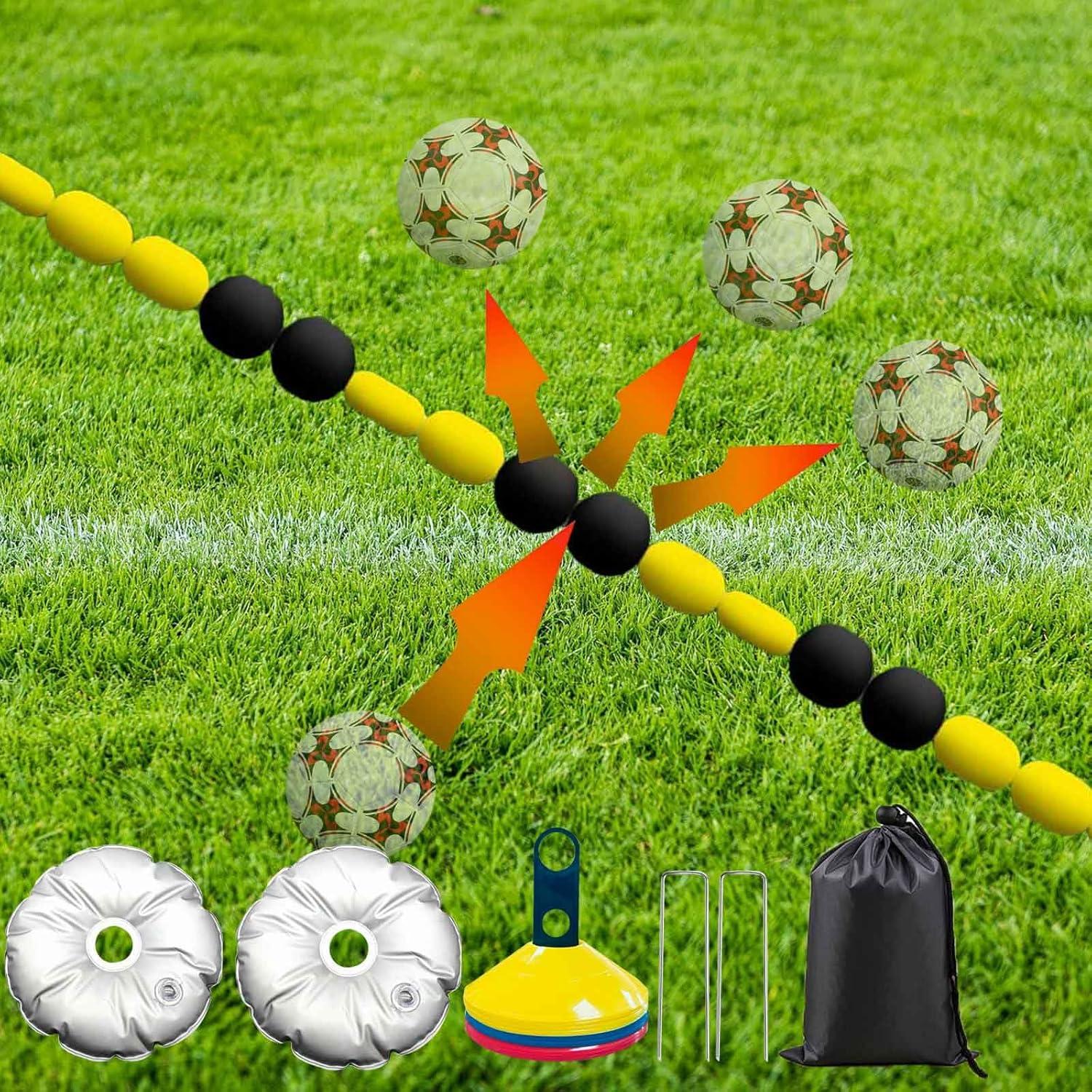 Pro GK Single Line Deflector vs. 9ft Soccer Training: Surprising Reflex Edge (Cone & Bag Kit)