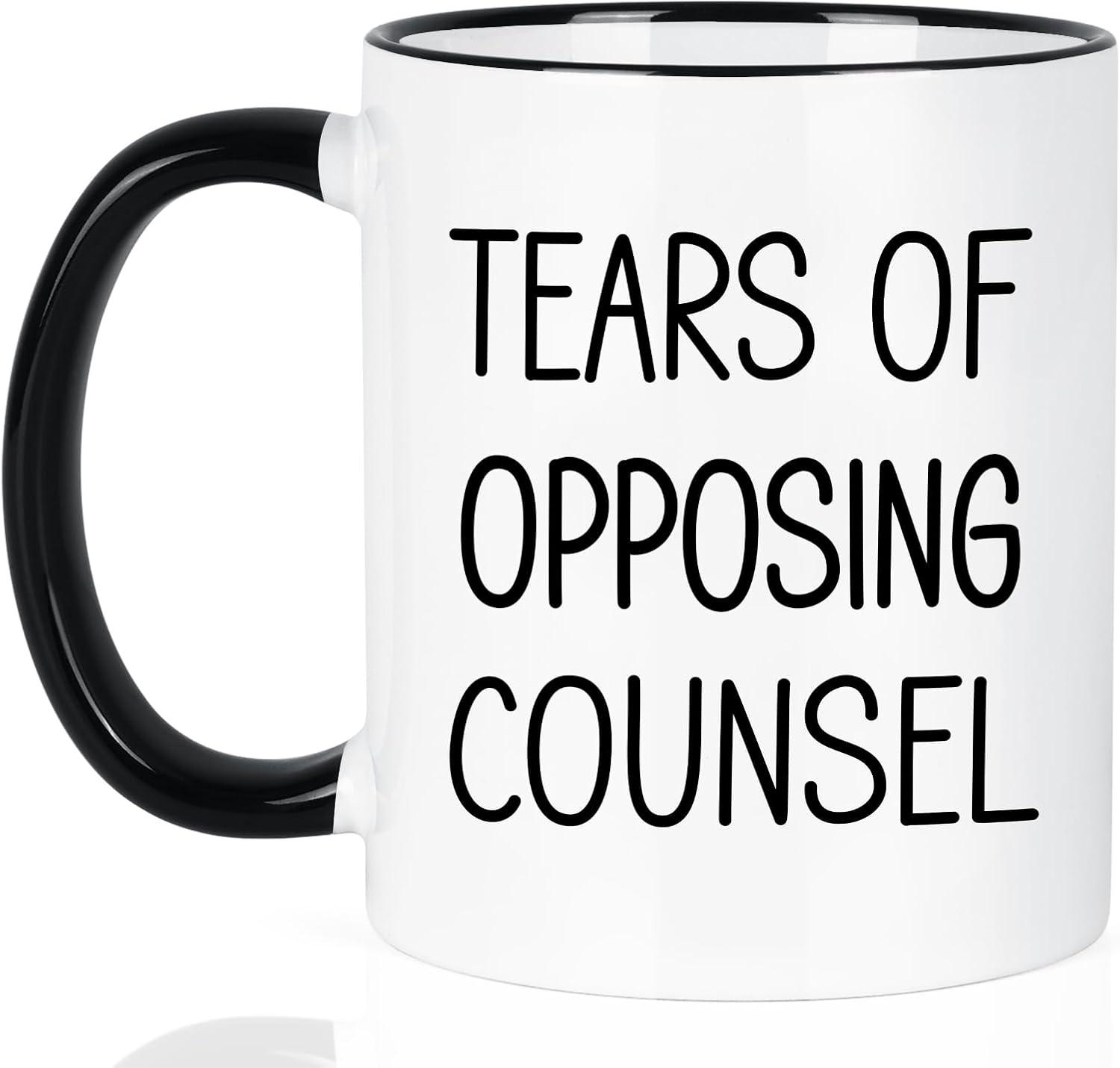 Lawyer Gift Showdown: Maustic, 11 Oz, Tears of Opposing Counsel, Funny (for All Stages)