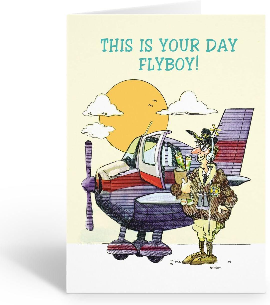 Surprising: Stonehouse Airplane, Pilot, Flyboy Birthday Cards Tested for Unique Gifting
