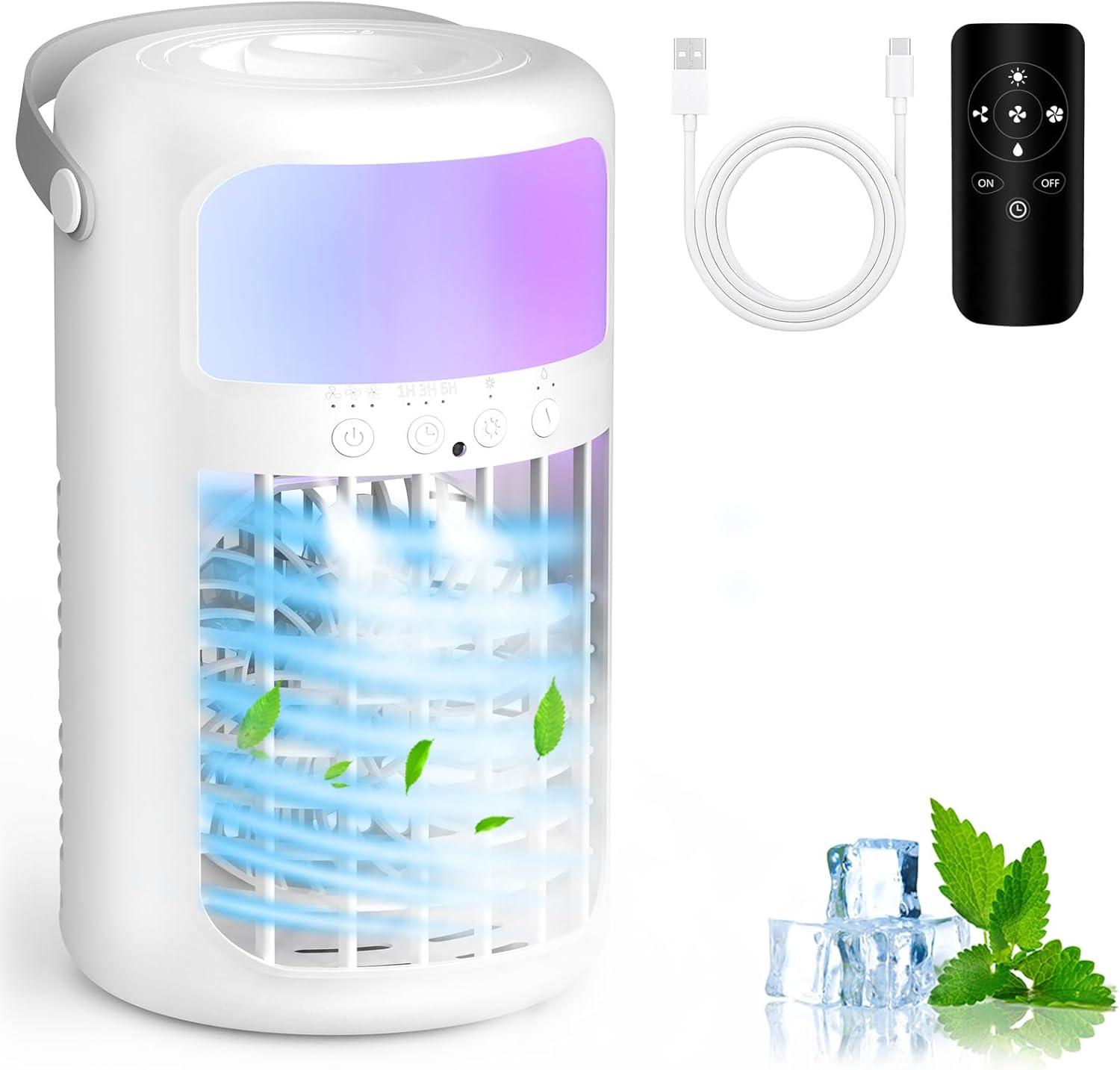 Portable AC Showdown: 4-IN-1 Ultra-Quiet & Evaporative Cooling Tested for Home & Camping Use
