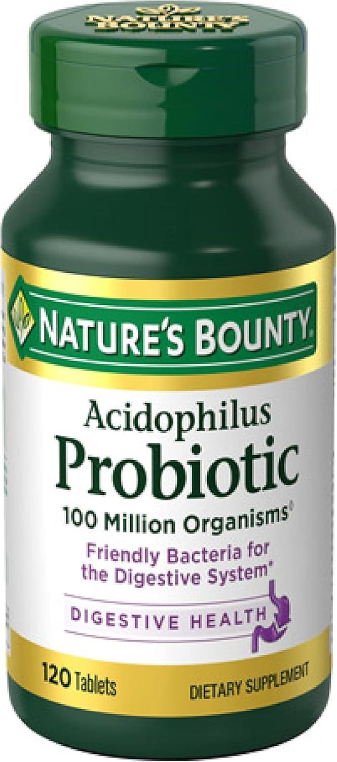 Nature's Bounty Lactobacillus Acidophilus... 120 Tablets Tested: Digestive Health Versus Women's/Men's Needs