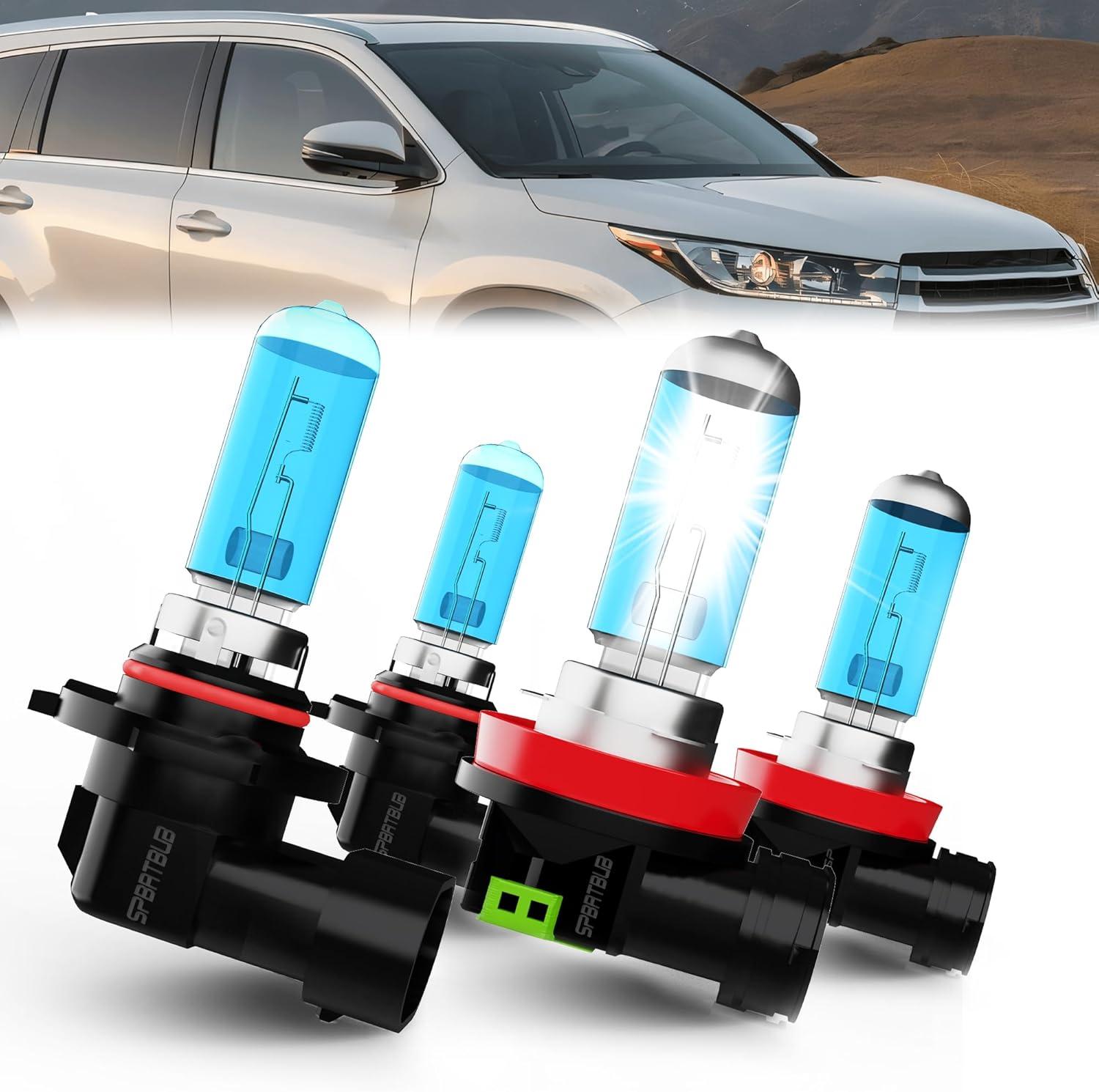 Halogen Headlight Bulbs Showdown: Toyota (2011-2022) Compatibility, 9005/HB3/H10 High Beam & H8/H9/H11 Low Beam - Surprising 2023 Upgrade