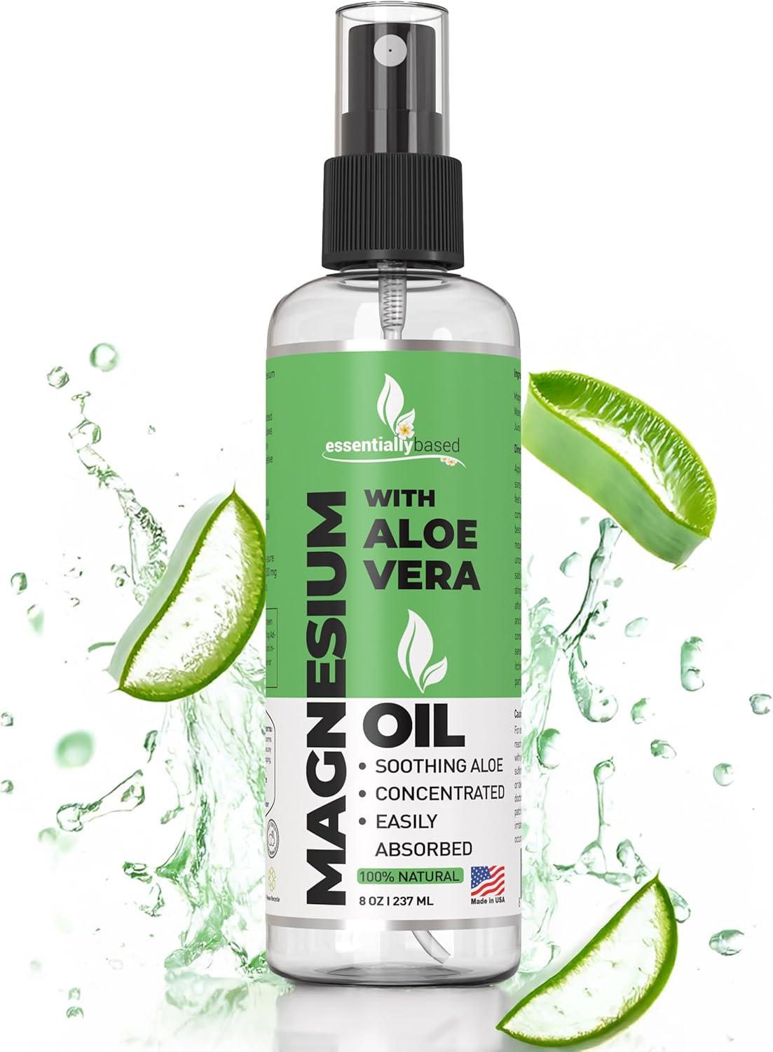 Topical Magnesium Showdown: Aloe Vera's Surprising Less Itchy Secret (Organic, Made in USA)